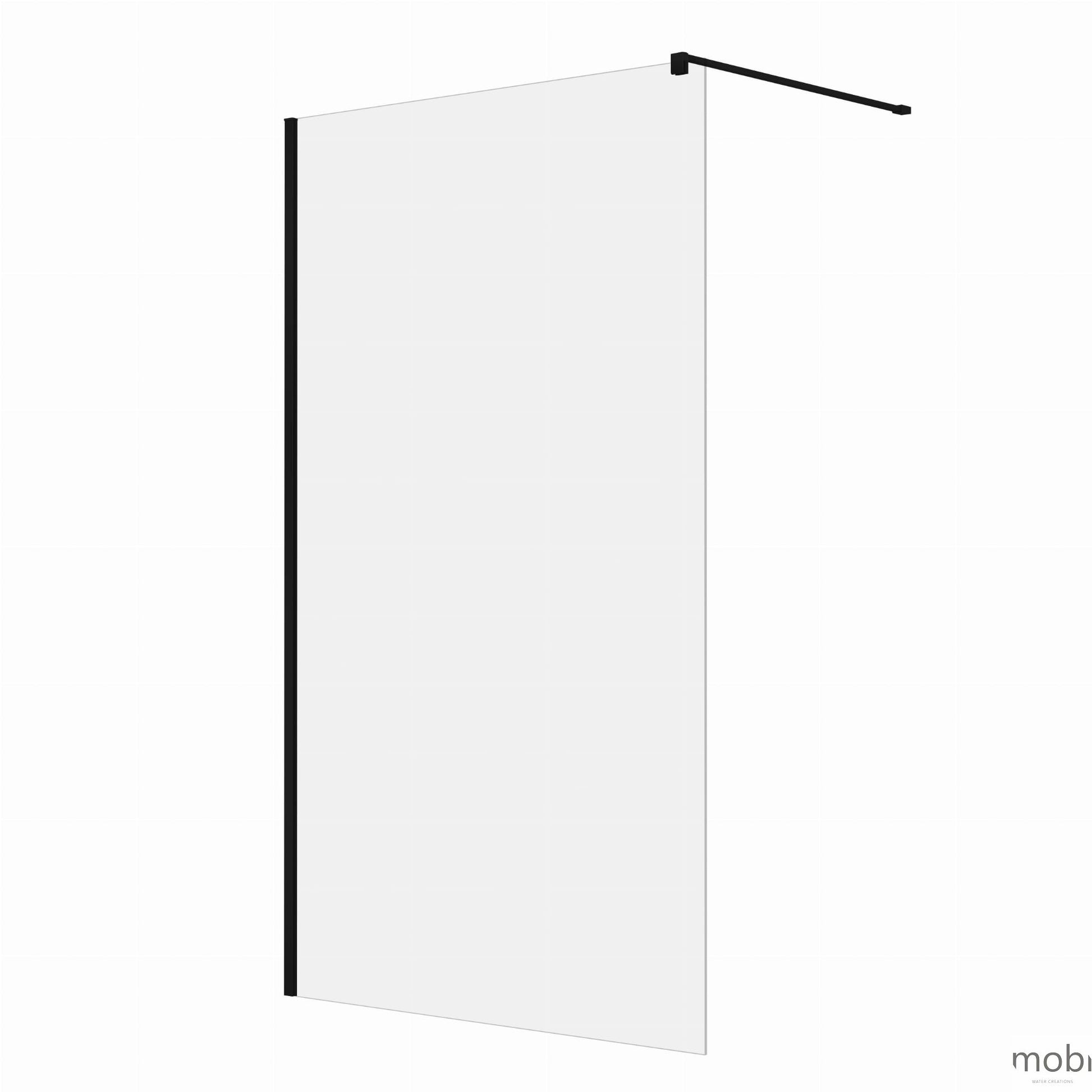 KABINA PRYSZNICOWA WALK-IN  BLACK OD MOBI WKIN110BK
