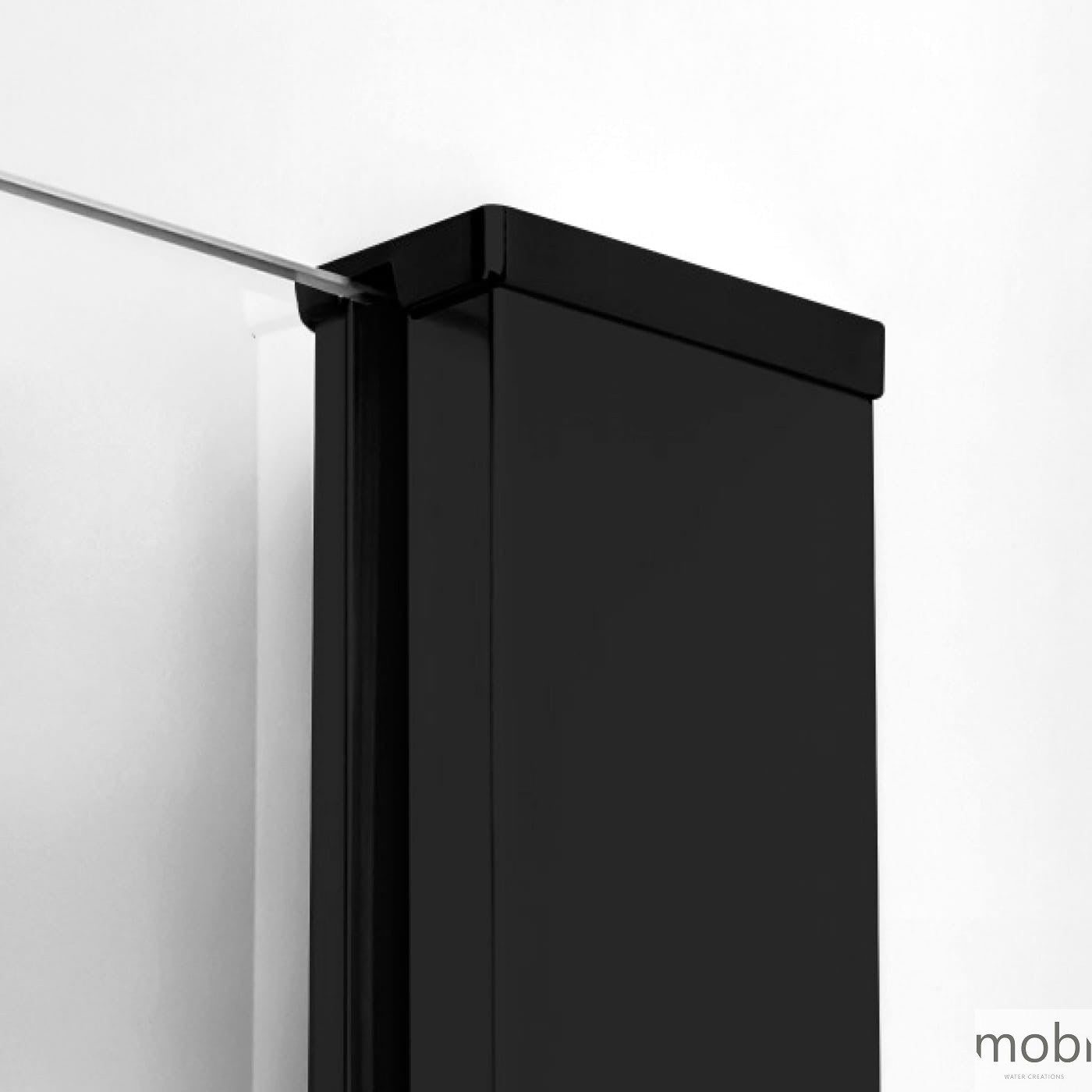 KABINA PRYSZNICOWA WALK-IN  BLACK OD MOBI WKIN110BK