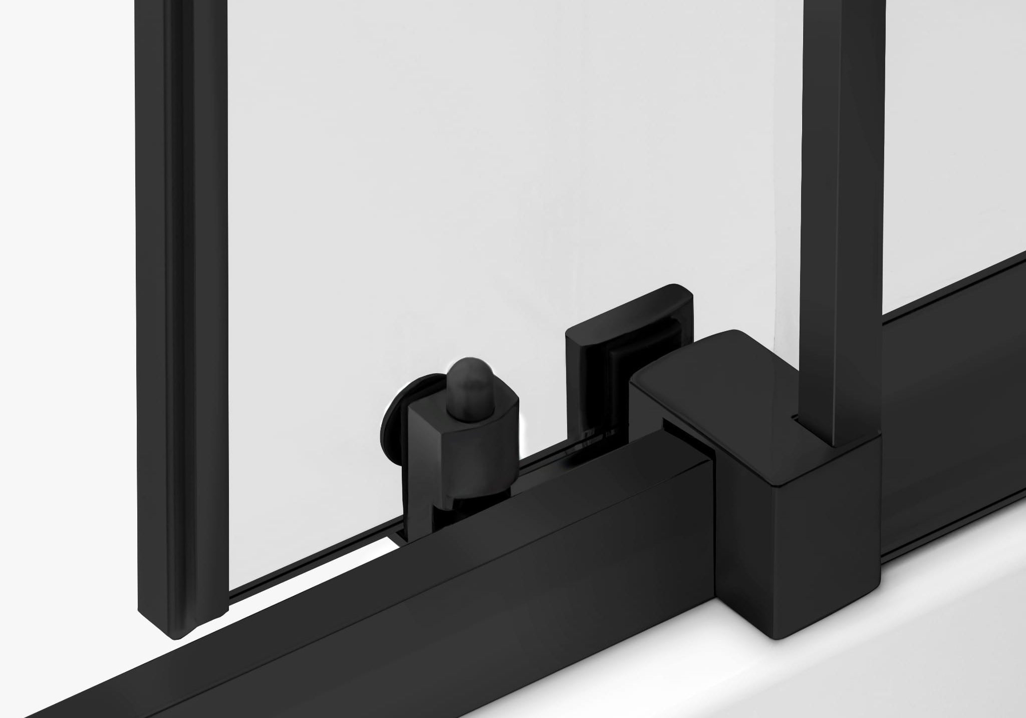 KABINA PRYSZNICOWA PRZESUWNA MY SPACE BLACK OD MOBI MF-MYSPC12090BK