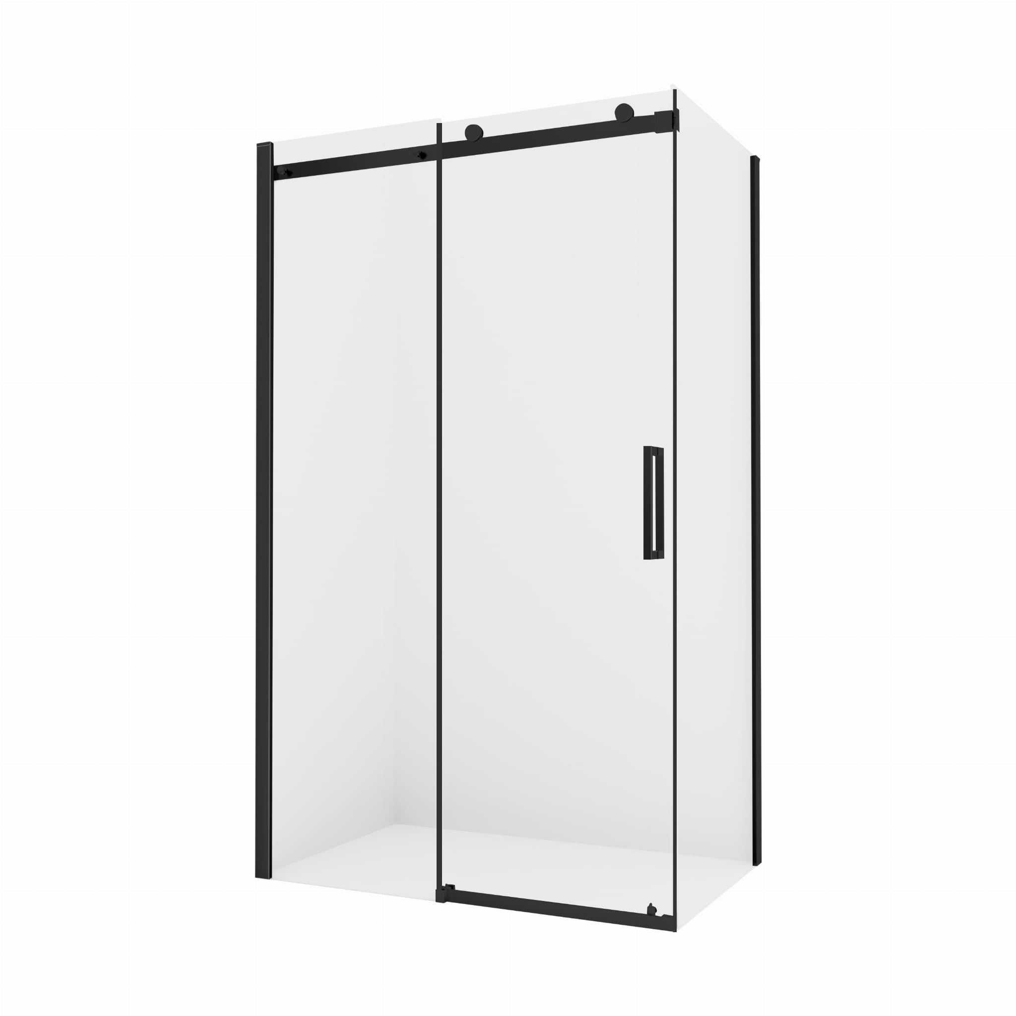 KABINA PRYSZNICOWA PRZESUWNA MY SPACE BLACK OD MOBI MF-MYSPC12090BK
