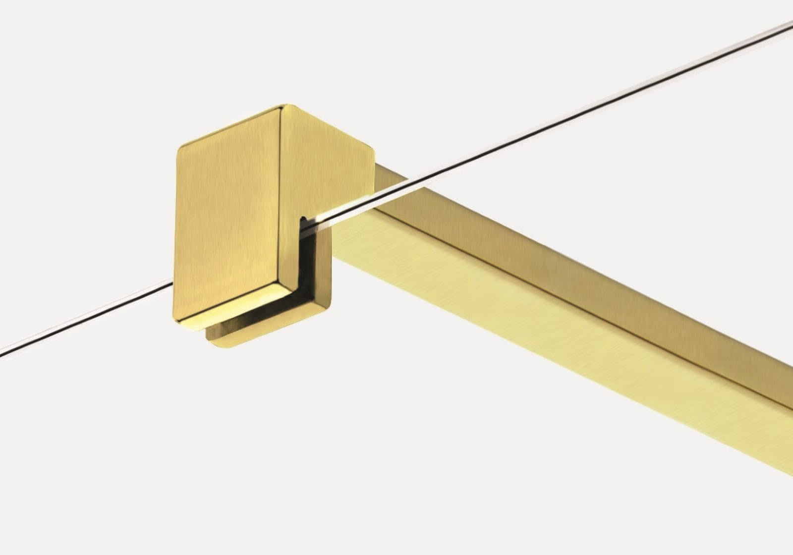 KABINA PRYSZNICOWA WALK-IN  GOLD BRUSHED OD MOBI WKIN90BG
