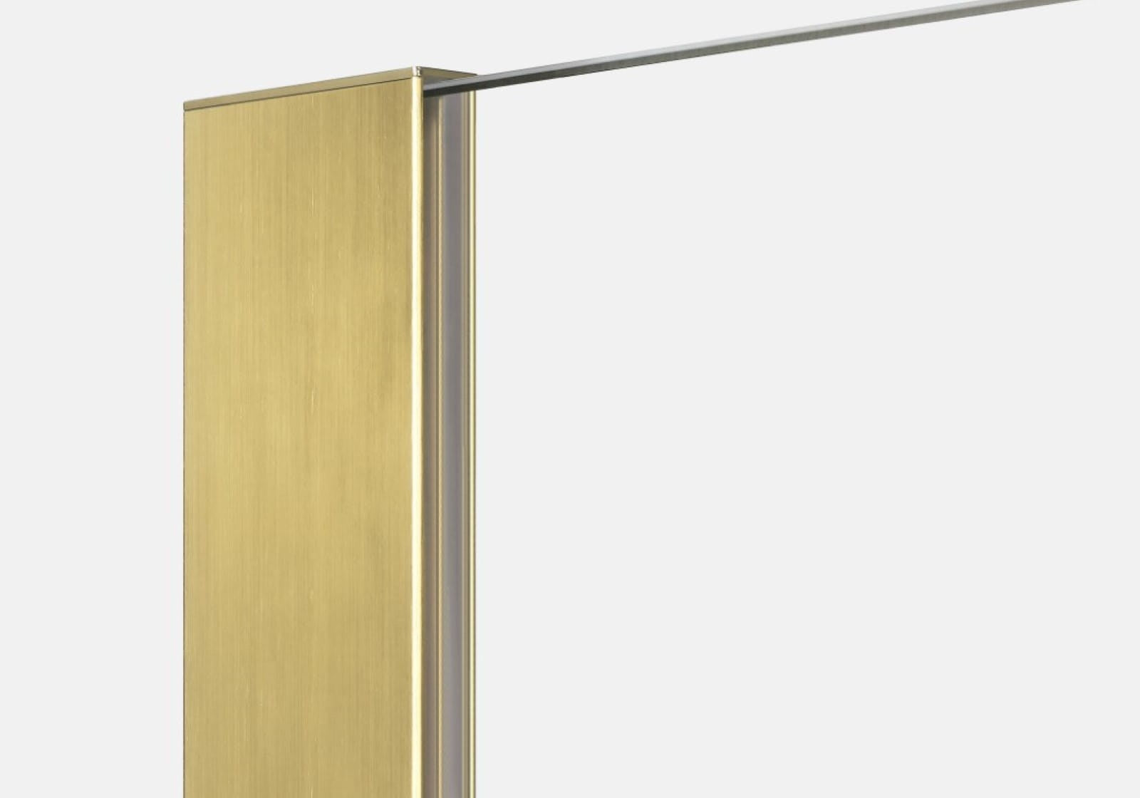 KABINA PRYSZNICOWA WALK-IN  GOLD BRUSHED OD MOBI WKIN100BG