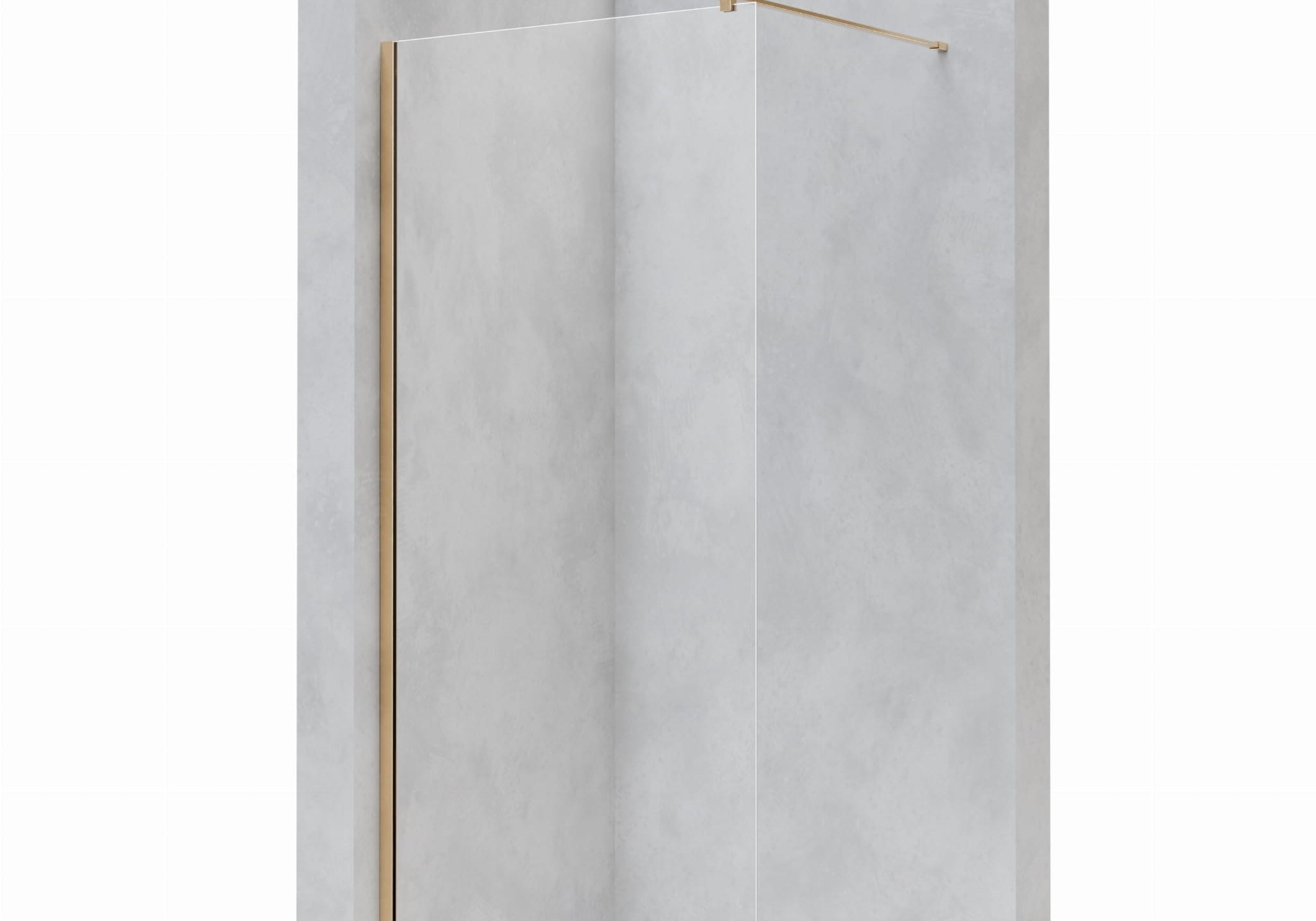 KABINA PRYSZNICOWA WALK-IN  GOLD BRUSHED OD MOBI WKIN120BG