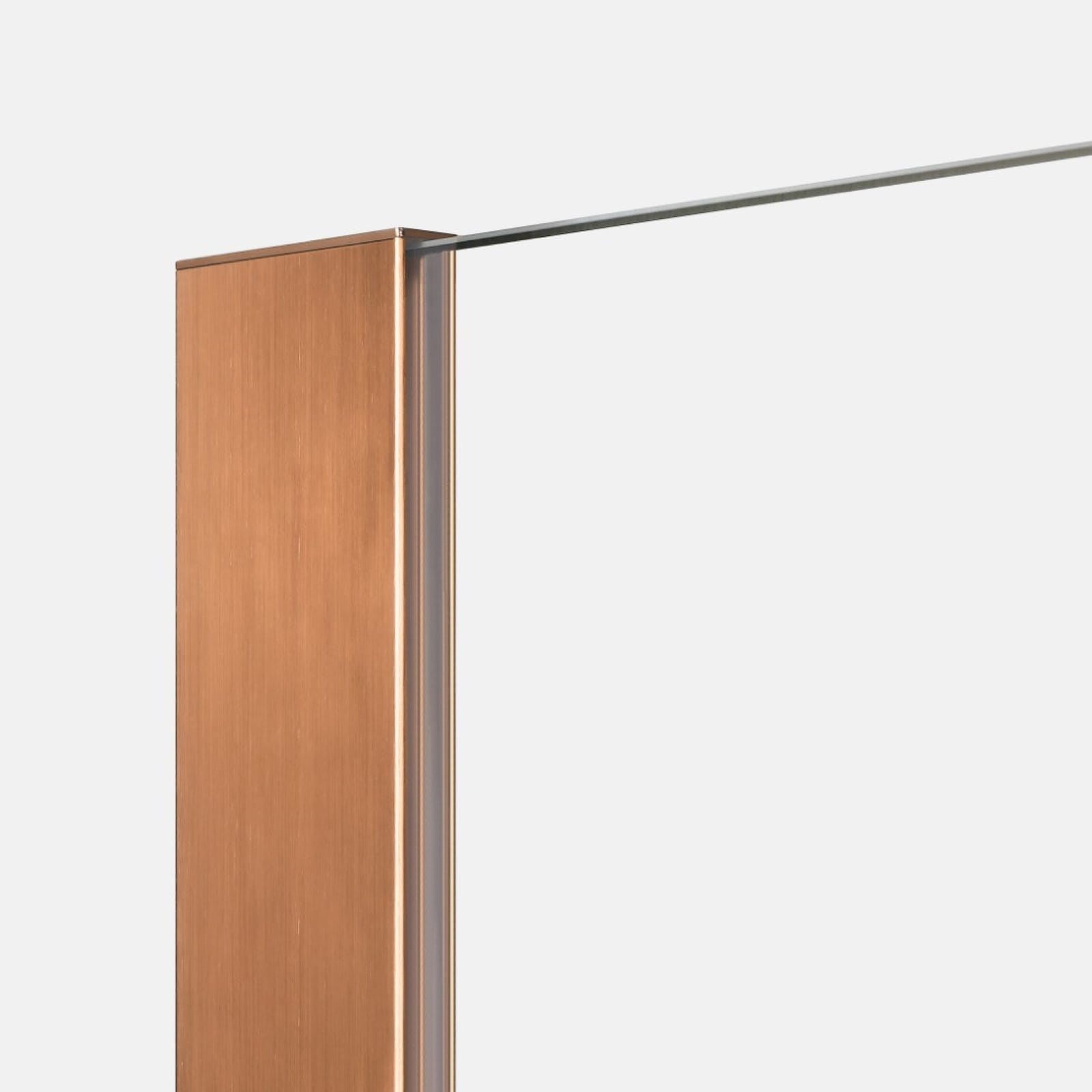 KABINA PRYSZNICOWA WALK-IN  COPPER BRUSHED OD MOBI WKIN90BC