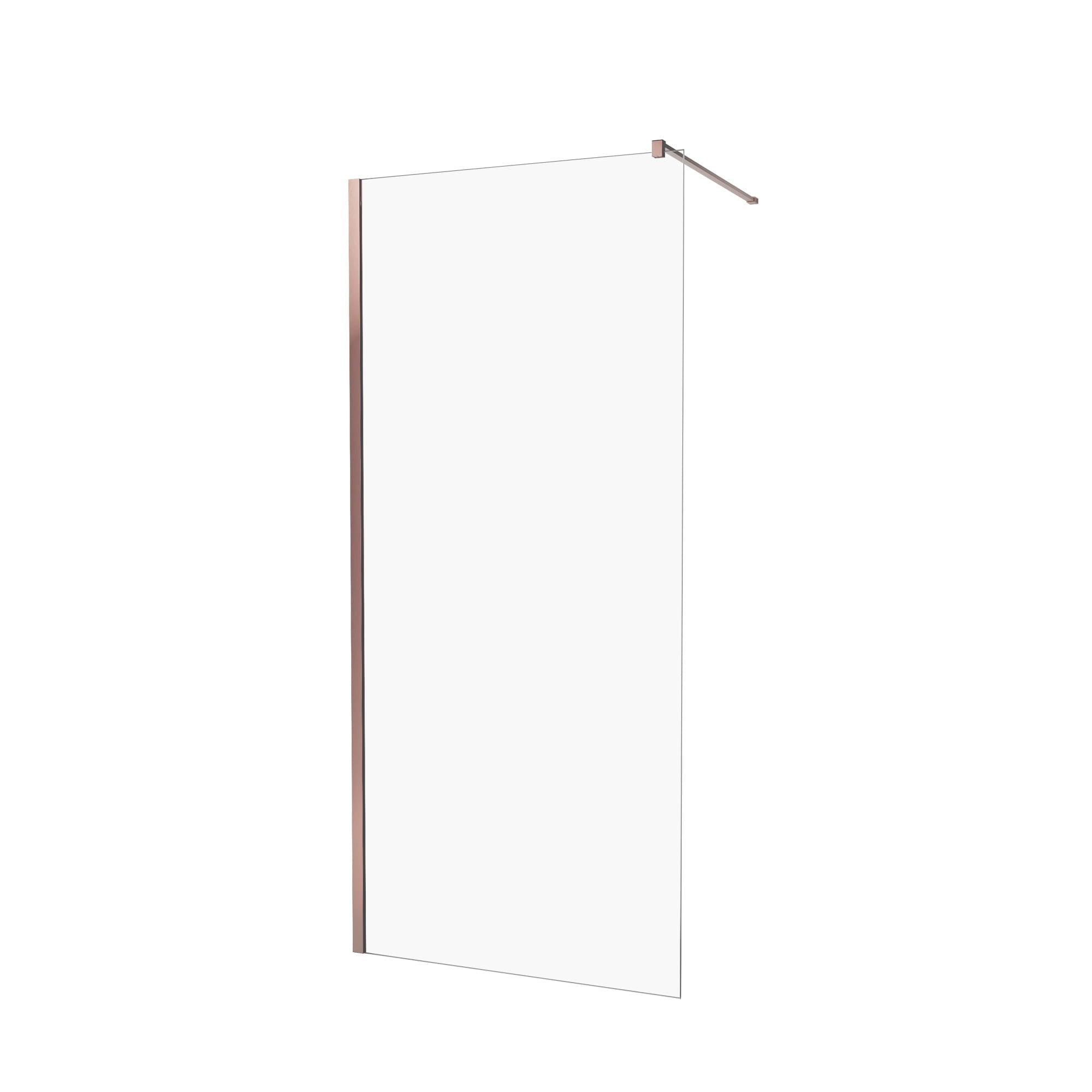 KABINA PRYSZNICOWA WALK-IN  COPPER BRUSHED OD MOBI WKIN100BC