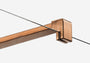 KABINA PRYSZNICOWA WALK-IN  COPPER BRUSHED OD MOBI WKIN110BC