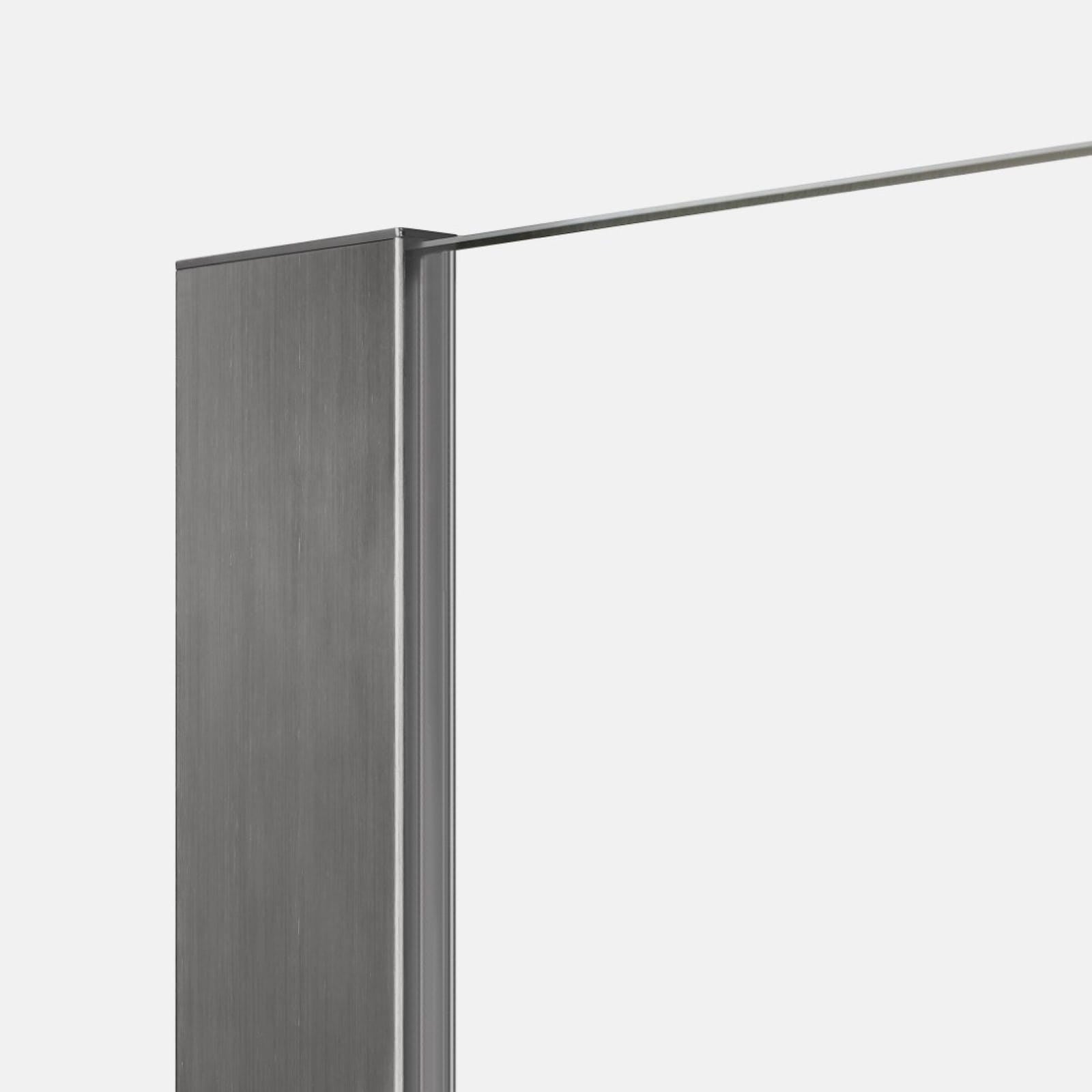 KABINA PRYSZNICOWA WALK-IN  GUNMETAL BRUSHED OD MOBI WKIN90BGR