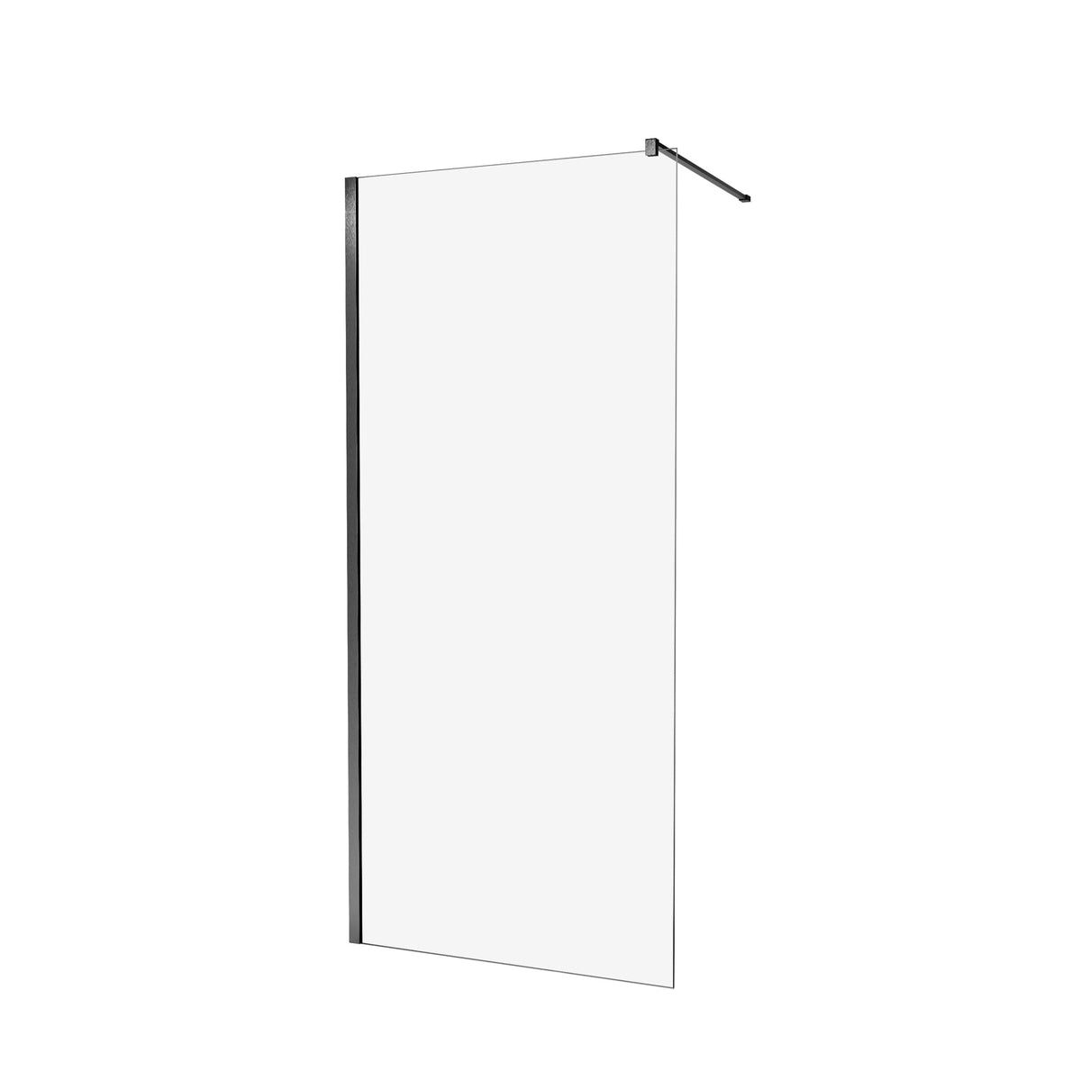 KABINA PRYSZNICOWA WALK-IN  GUNMETAL BRUSHED OD MOBI WKIN100BGR