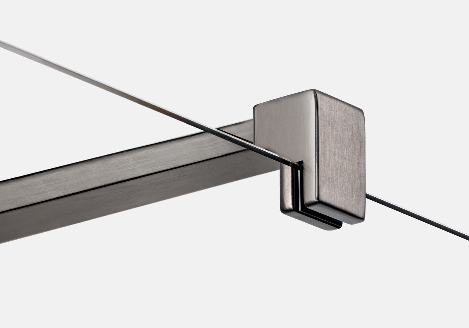KABINA PRYSZNICOWA WALK-IN  GUNMETAL BRUSHED OD MOBI WKIN100BGR