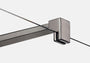 KABINA PRYSZNICOWA WALK-IN  GUNMETAL BRUSHED OD MOBI WKIN110BGR