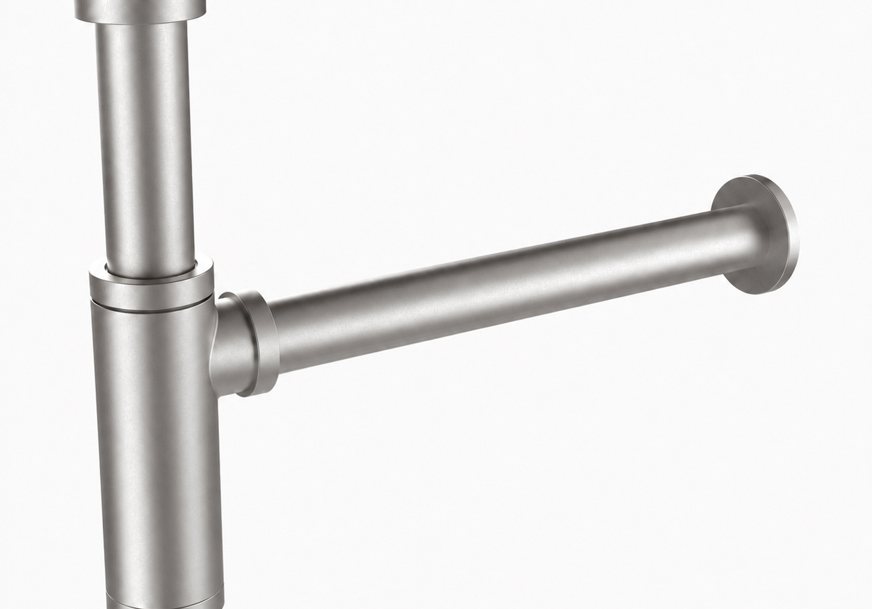 SYFON UMYWALKOWY  PREMIUM NICKEL BRUSHED OD MOBI GP1520NI