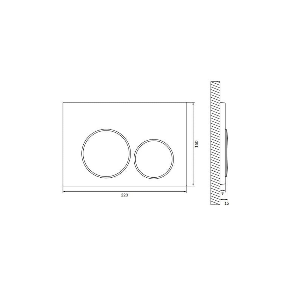 PRZYCISK DO STELAŻA PODTYNKOWEGO  MOBITECH OD MOBI MT-P-AP-MT50-CC-GB