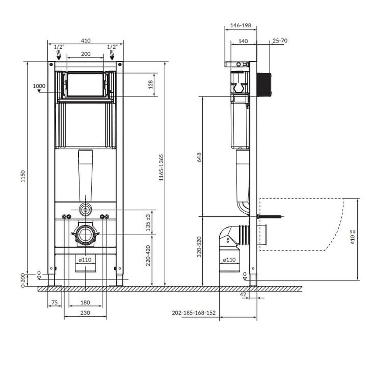 STELAŻ PODTYNKOWY  MOBITECH OD MOBI MT40MECH