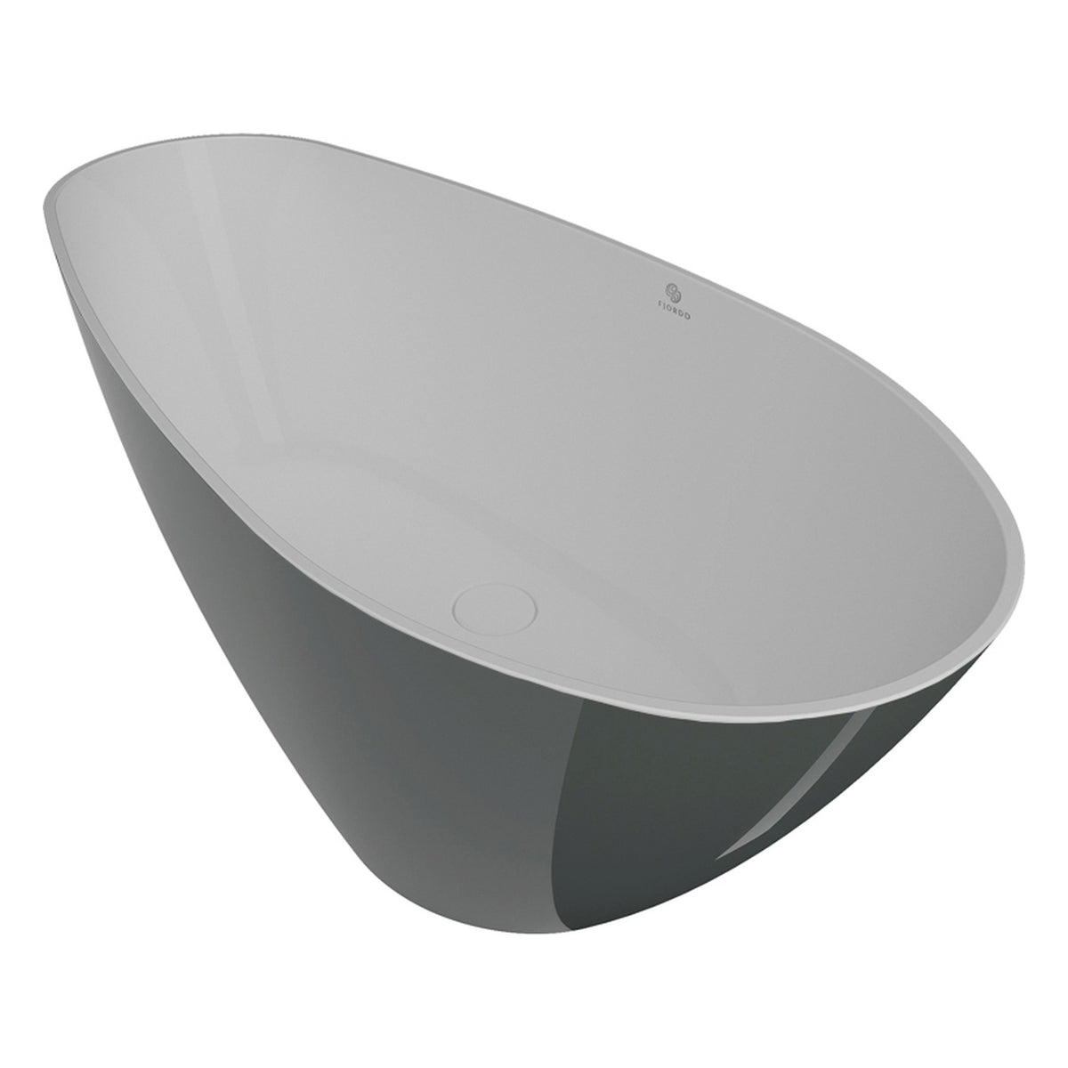 WANNA WOLNOSTOJĄCA SENJA ROYK-WHITE GLOSSY OD FJORDD BTFS00007C00G140F