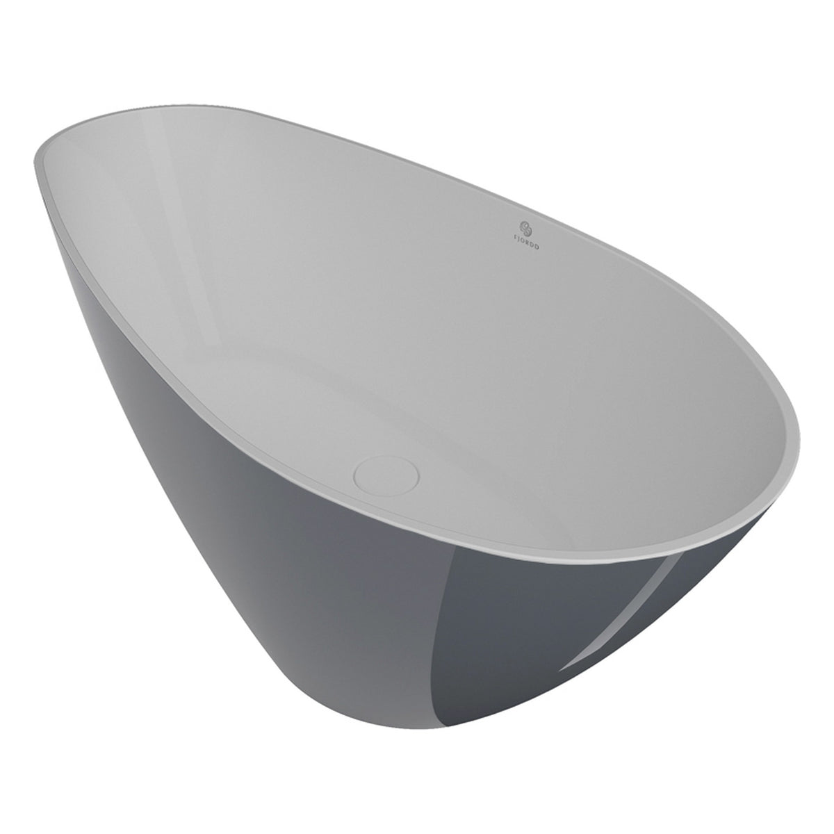 WANNA WOLNOSTOJĄCA SENJA MJOSA-WHITE GLOSSY OD FJORDD BTFS00007C00G150F
