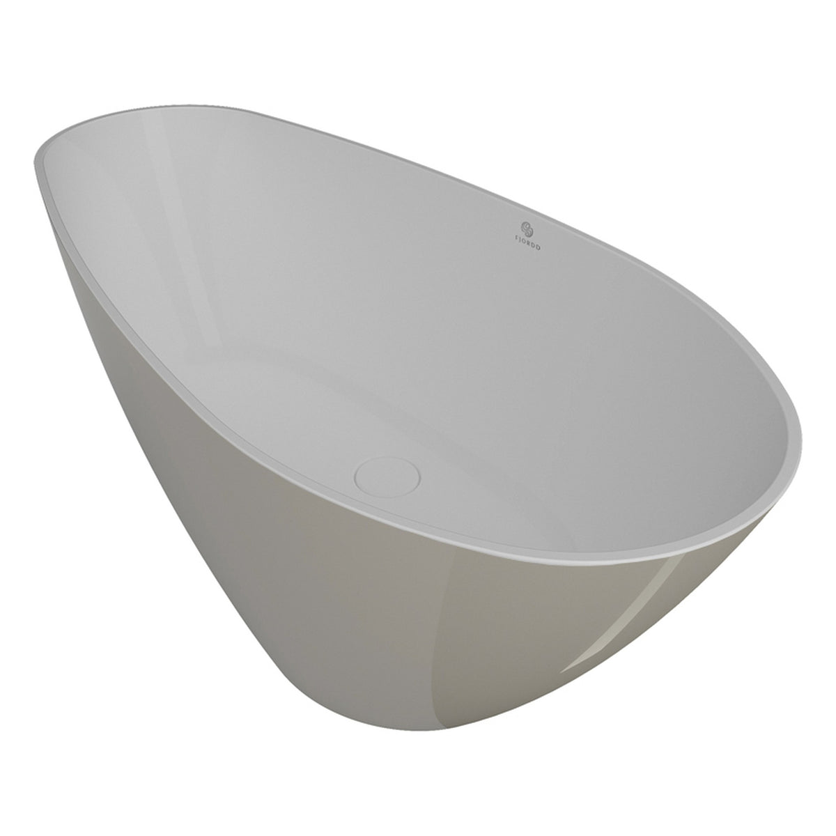WANNA WOLNOSTOJĄCA SENJA BUNES-WHITE GLOSSY OD FJORDD BTFS00007C00G180F