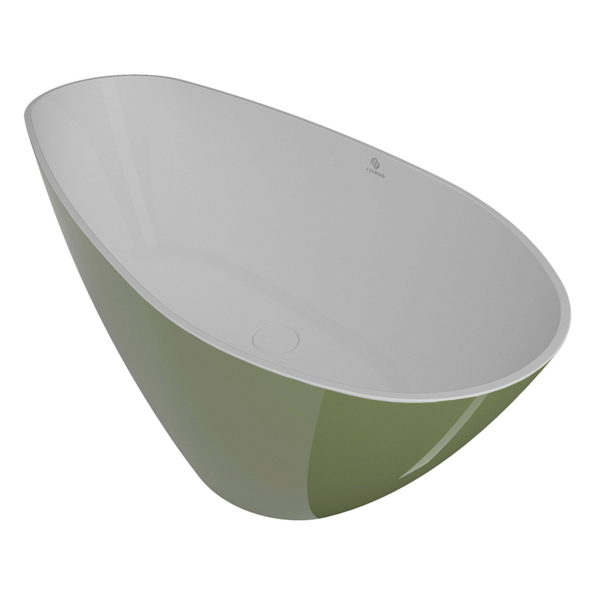 WANNA WOLNOSTOJĄCA SENJA OLIVIN-WHITE GLOSSY OD FJORDD BTFS00007C00G190F