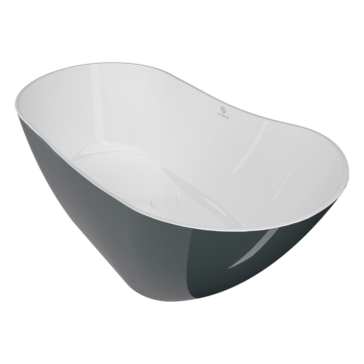 WANNA WOLNOSTOJĄCA BOLSTAD SKALA-WHITE GLOSSY OD FJORDD BTFS00005C00G130F