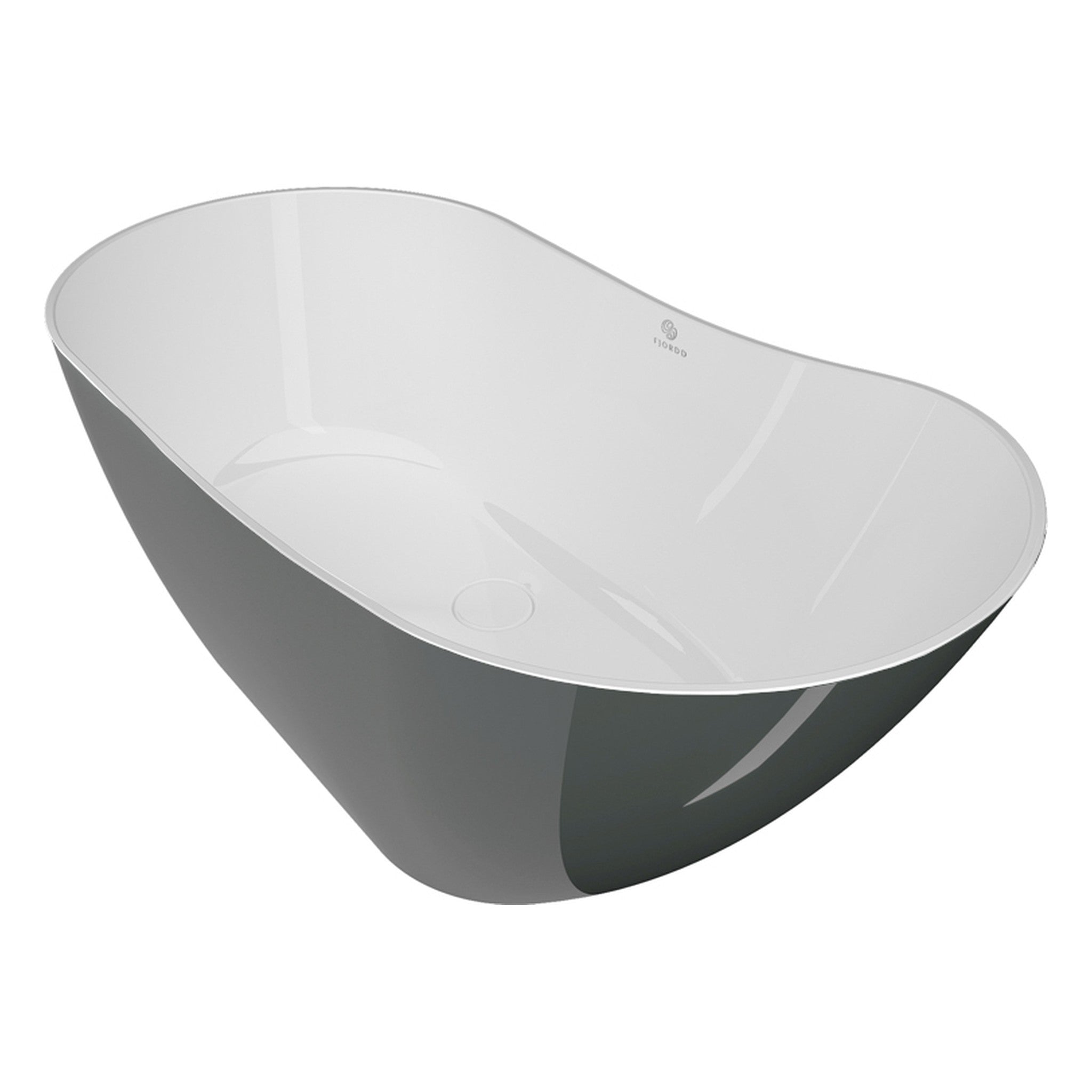 WANNA WOLNOSTOJĄCA BOLSTAD ROYK-WHITE GLOSSY OD FJORDD BTFS00005C00G140F