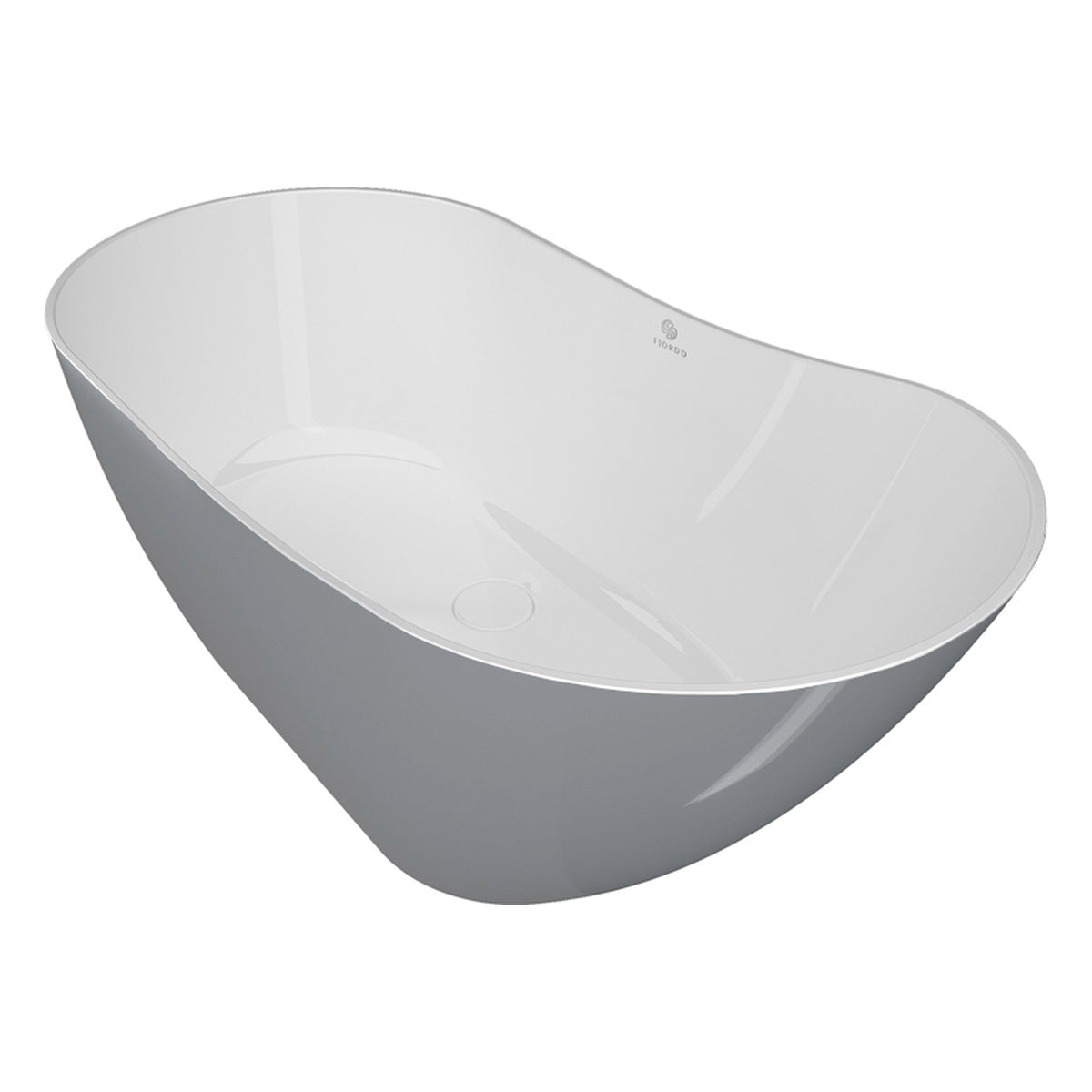 WANNA WOLNOSTOJĄCA BOLSTAD SLUD-WHITE GLOSSY OD FJORDD BTFS00005C00G160F