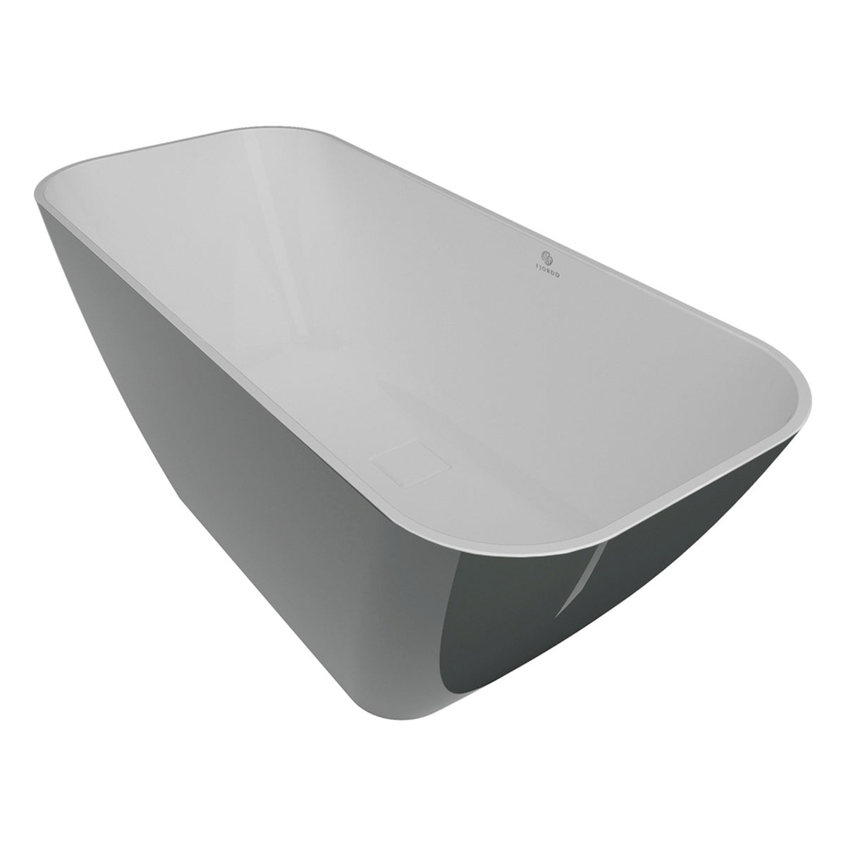 WANNA WOLNOSTOJĄCA SIDU ROYK-WHITE GLOSSY OD FJORDD BTFS00006C00G140F