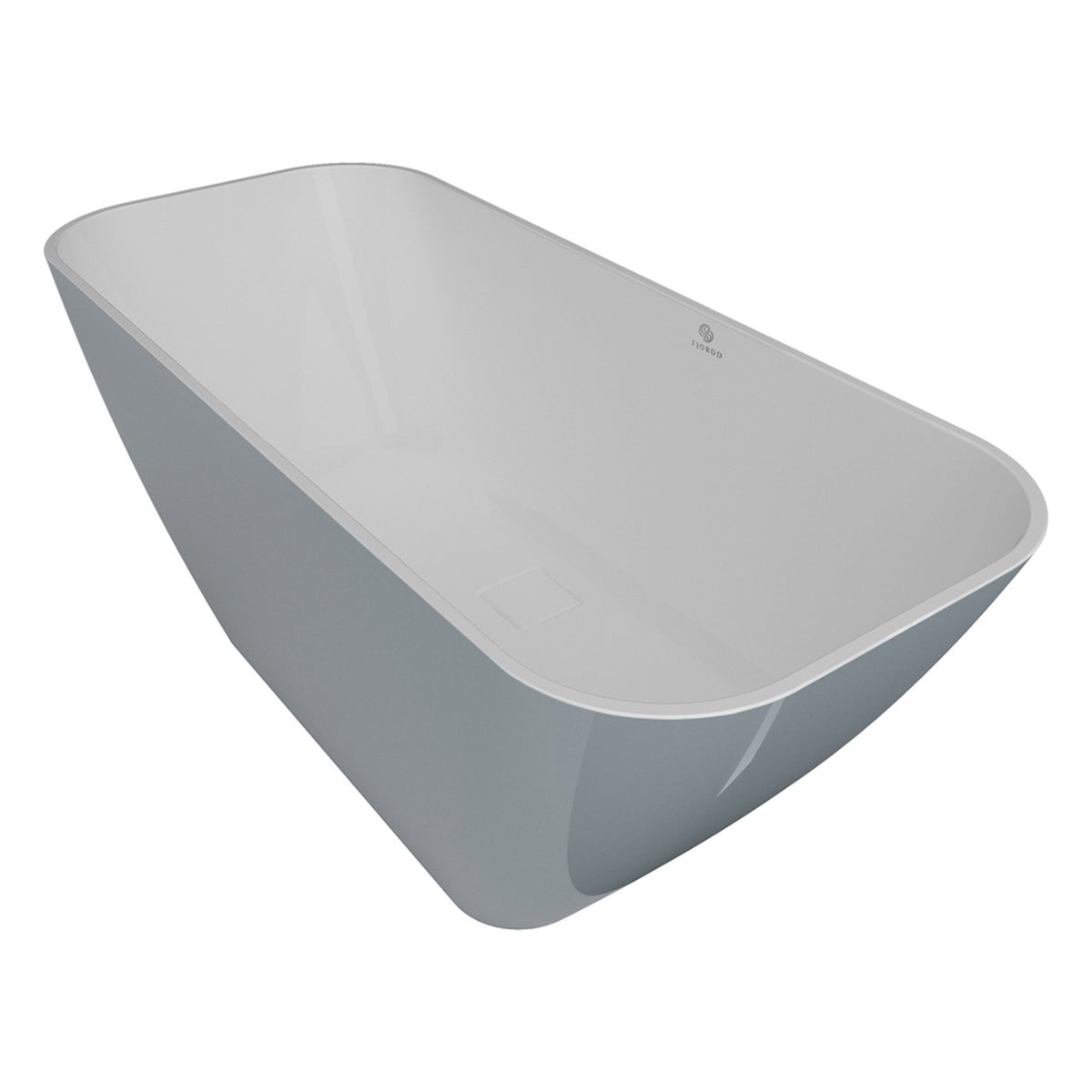 WANNA WOLNOSTOJĄCA SIDU SLUD-WHITE GLOSSY OD FJORDD BTFS00006C00G160F