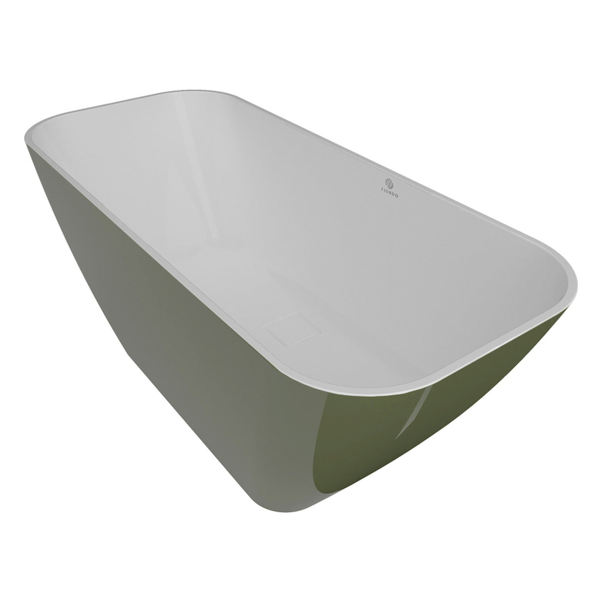 WANNA WOLNOSTOJĄCA SIDU OLIVIN-WHITE GLOSSY OD FJORDD BTFS00006C00G190F