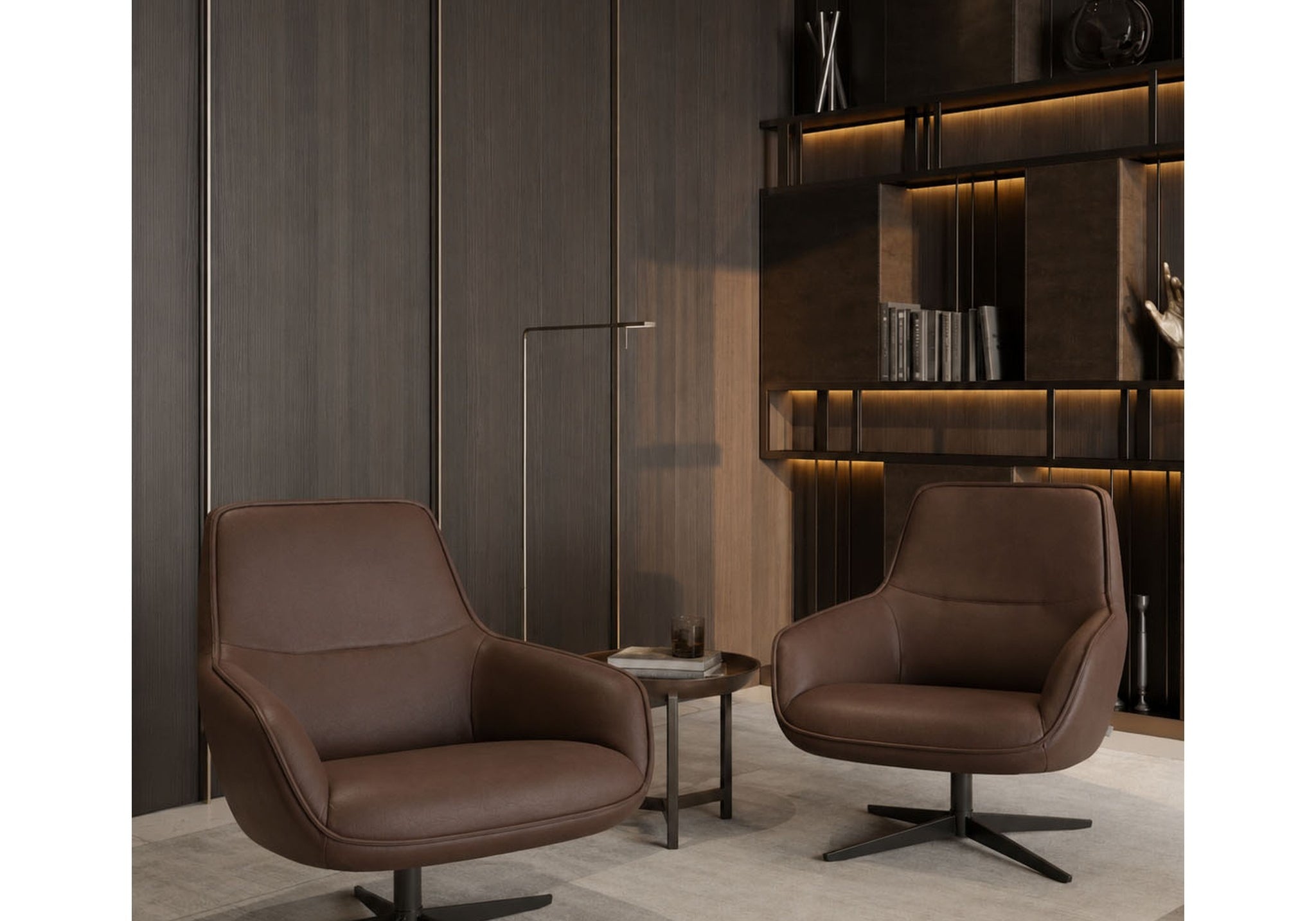 FOTEL OBROTOWY SOLENE LOW OD MAXLIVING