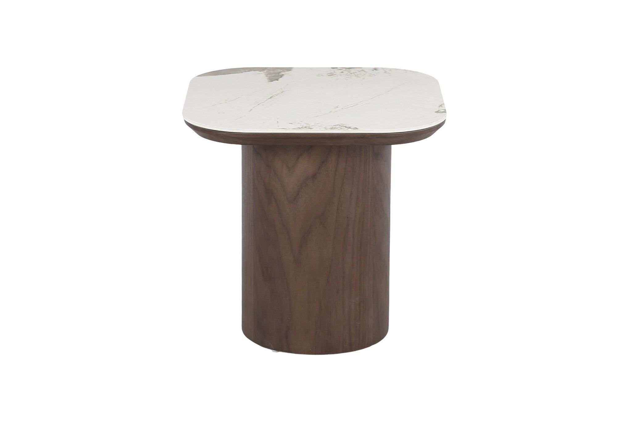 STOLIK KAWOWY FORNIROWANY SOREN SMALL Z CERAMIKĄ PATAGONIA OD MAXLIVING