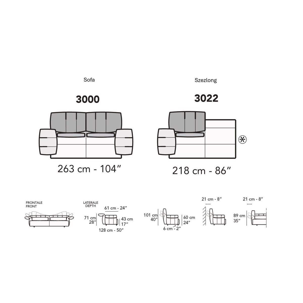 SOFA KOMPLET SOFY BRERA OD NICOLINE