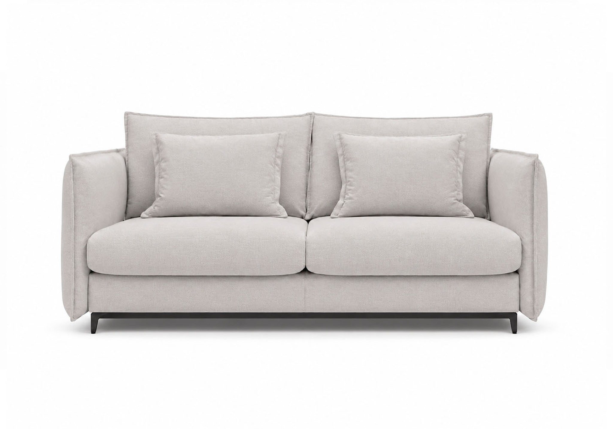SOFA Z FUNKCJĄ SPANIA CARMEN W TKANINIE DITRA NEW 05 W KOLORZE TAUPE OD BEFAME