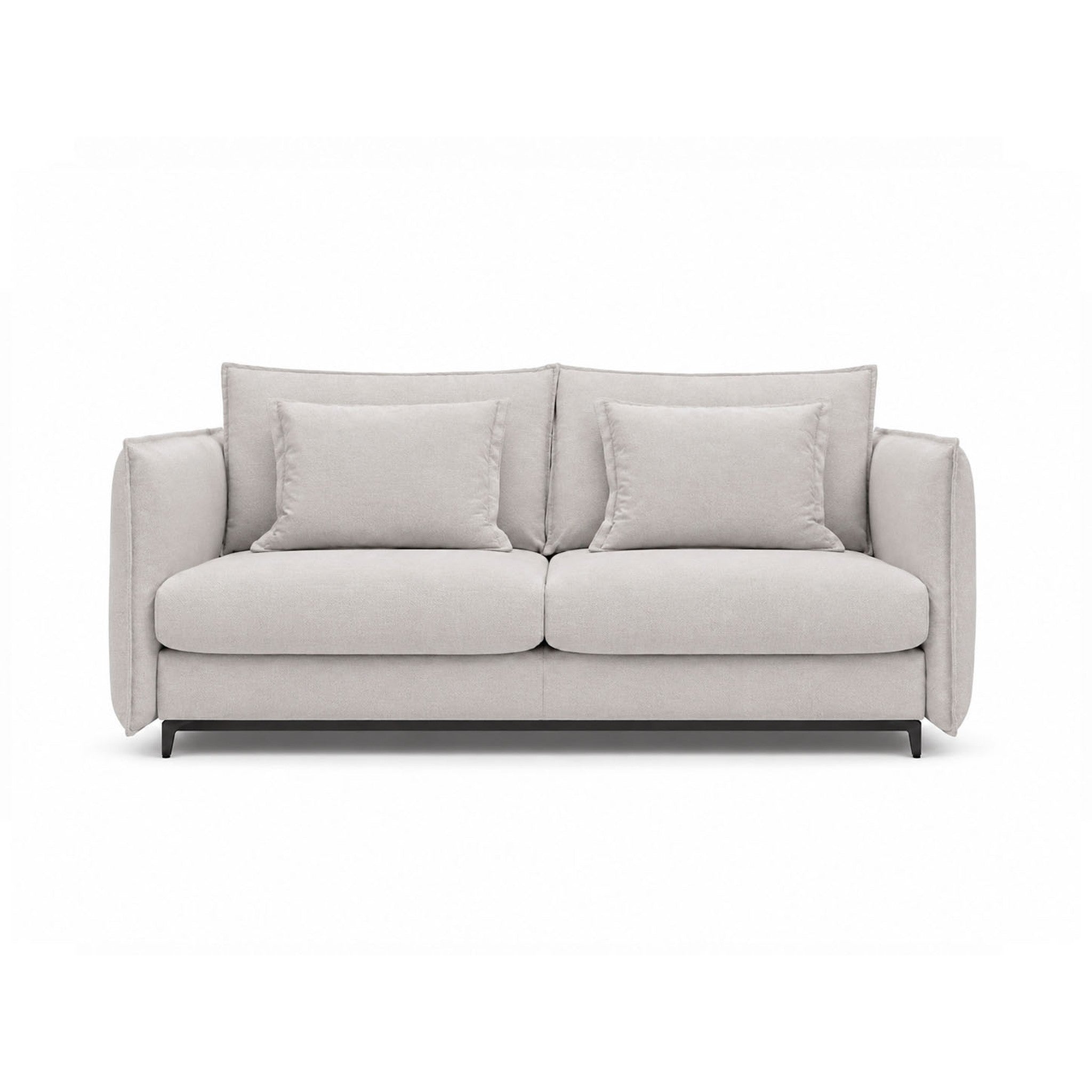 SOFA Z FUNKCJĄ SPANIA CARMEN W TKANINIE DITRA NEW 05 W KOLORZE TAUPE OD BEFAME
