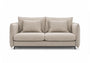 SOFA Z FUNKCJĄ SPANIA CARMEN W TKANINIE BOSTON CEMENT 05 BEŻOWY OD BEFAME