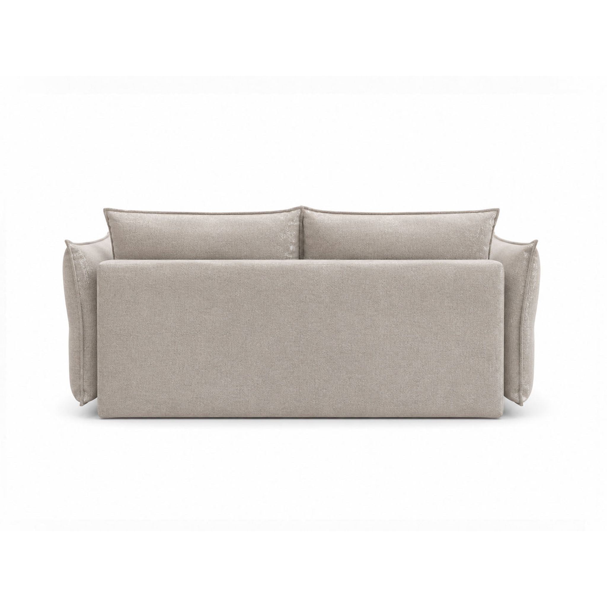 SOFA Z FUNKCJĄ SPANIA CARMEN W TKANINIE BOSTON CEMENT 05 BEŻOWY OD BEFAME