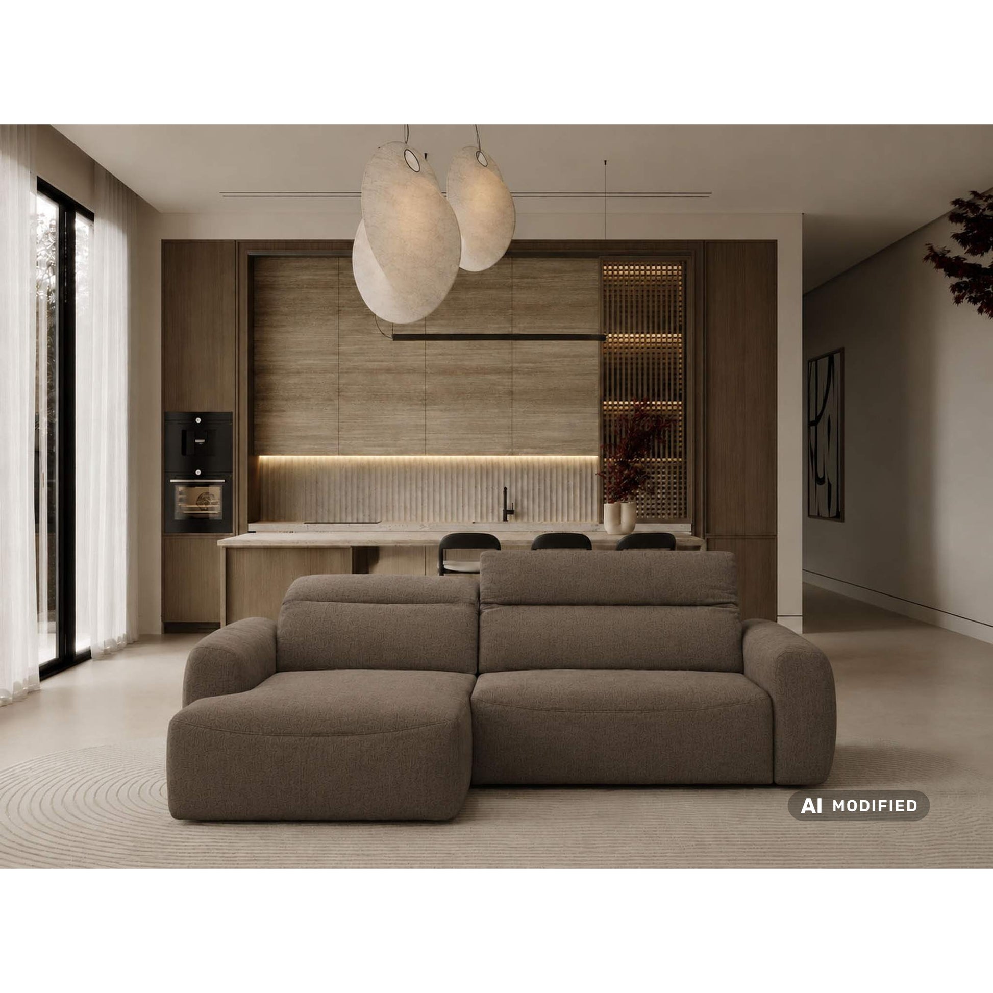SOFA MODUŁOWA SELMAZ FUNKCJĄ RELAKS Z RUCHOMYM ZAGŁÓWKIEM OD MAXLIVING
