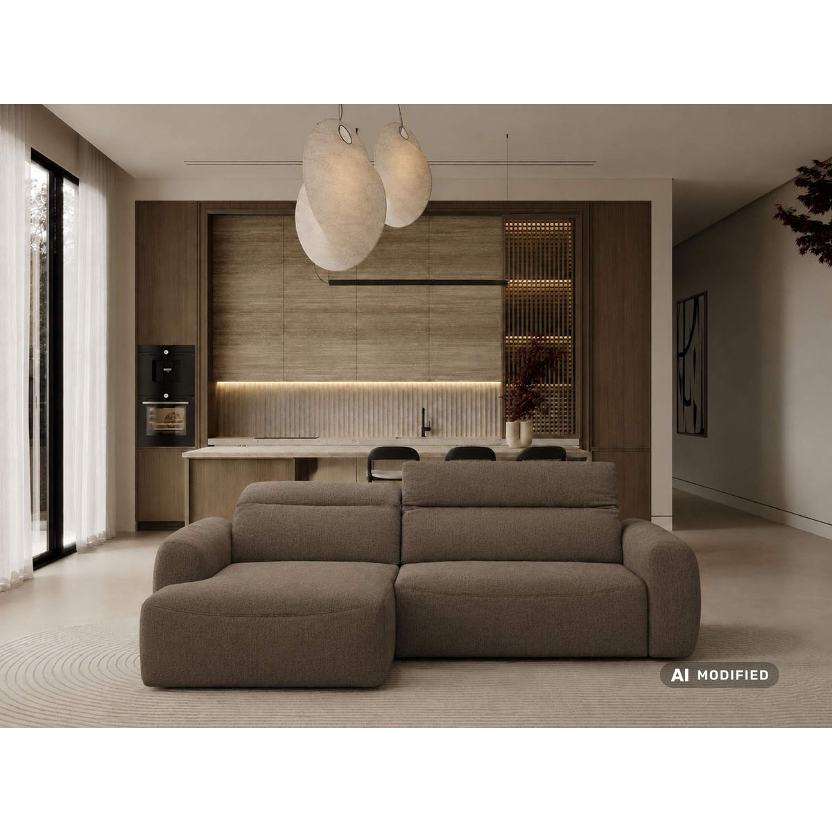SOFA MODUŁOWA SELMAZ FUNKCJĄ RELAKS Z RUCHOMYM ZAGŁÓWKIEM OD MAXLIVING