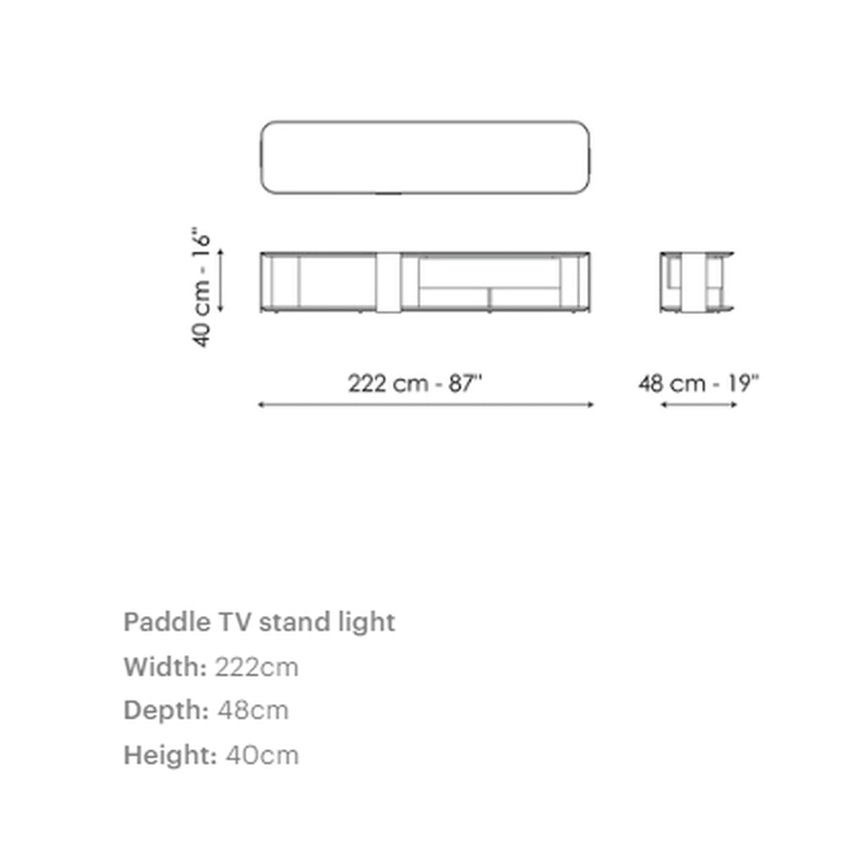 SZAFKA RTV SZAFKA RTV LIGHT PADDLE OD BONALDO