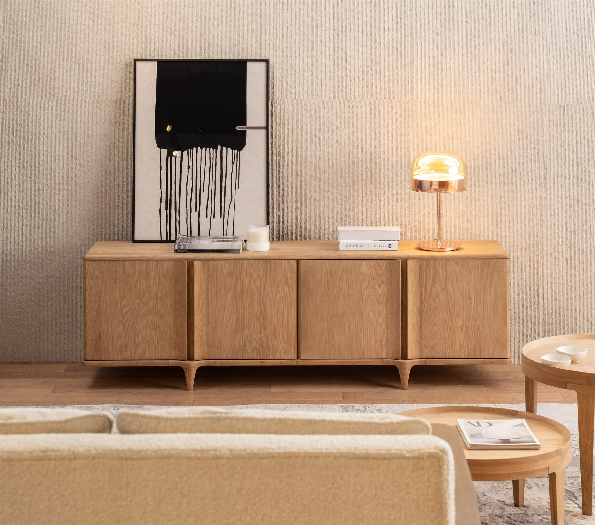 KOMODA NOTCH DĄB BIAŁY OD MAXLIVING