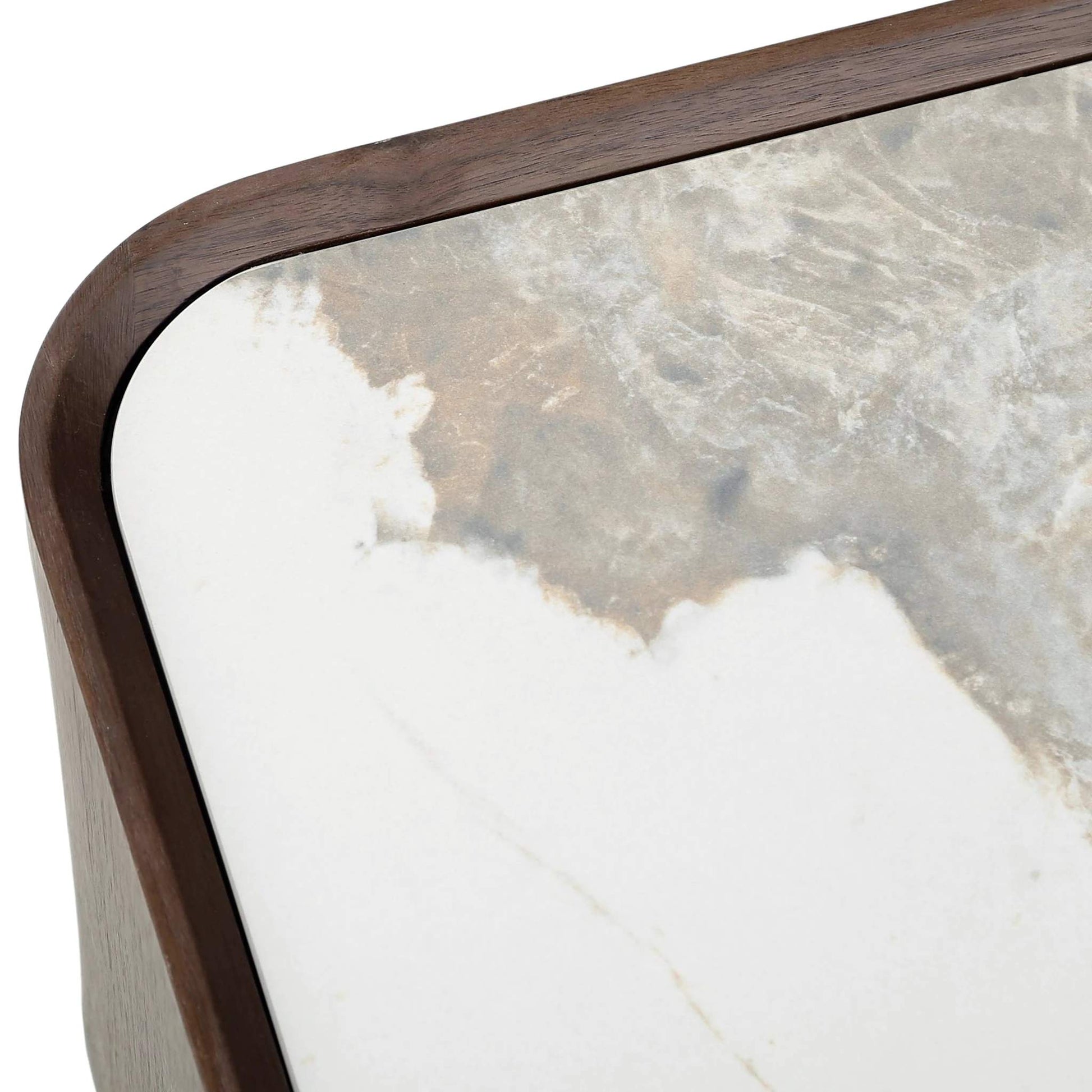 SZAFKA RTV SOREN FORNIR ORZECH NATURALNY Z BLATEM CERAMICZNYM PATAGONIA OD MAXLIVING