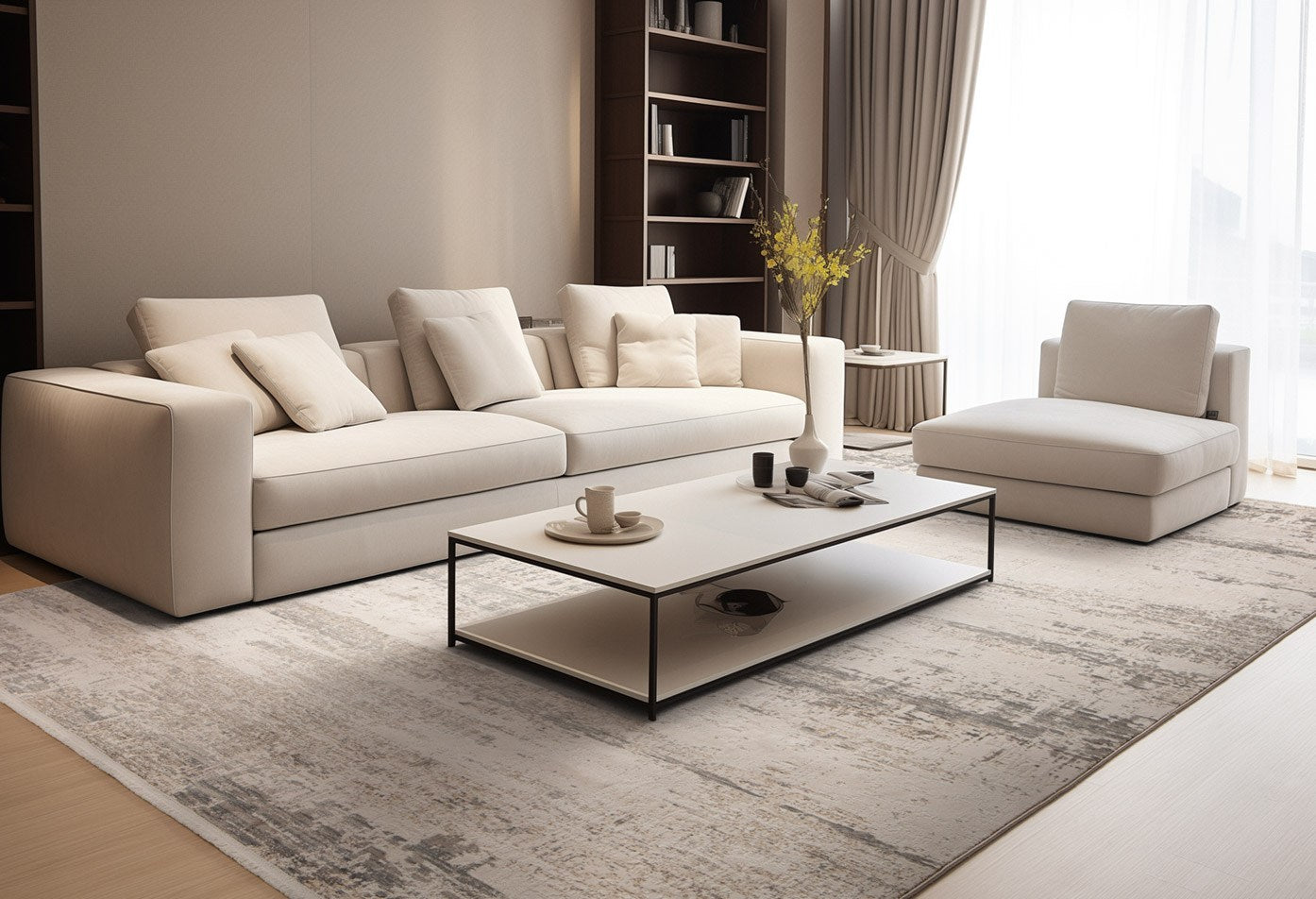 DYWAN PROSTOKĄTNY IMPERIAL BEIGE FIELDS  x  cm od CARPETS & MORE