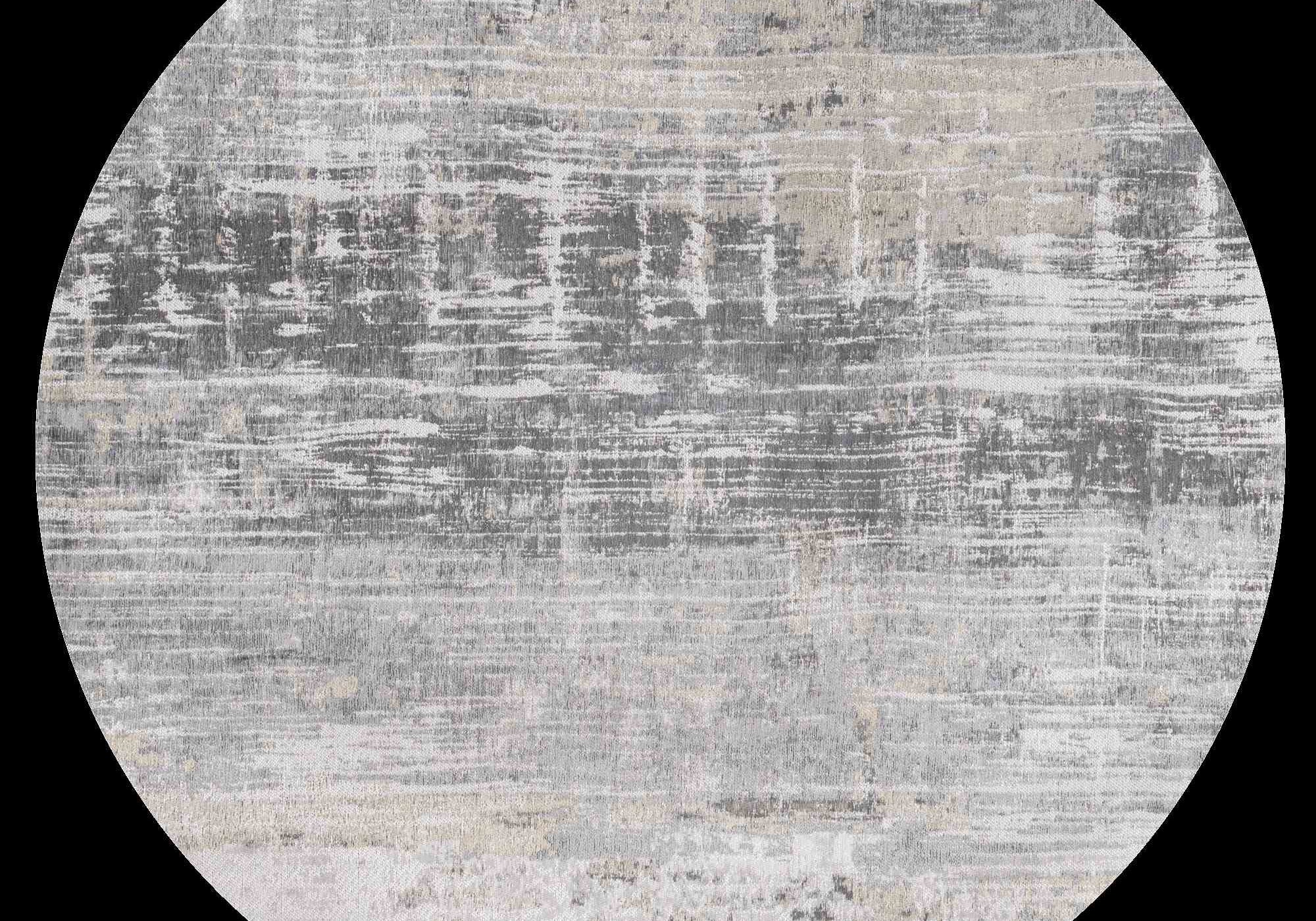 DYWAN OKRĄGŁY STREAKS CONEY GREY 140 x  CM OD CARPETS & MORE