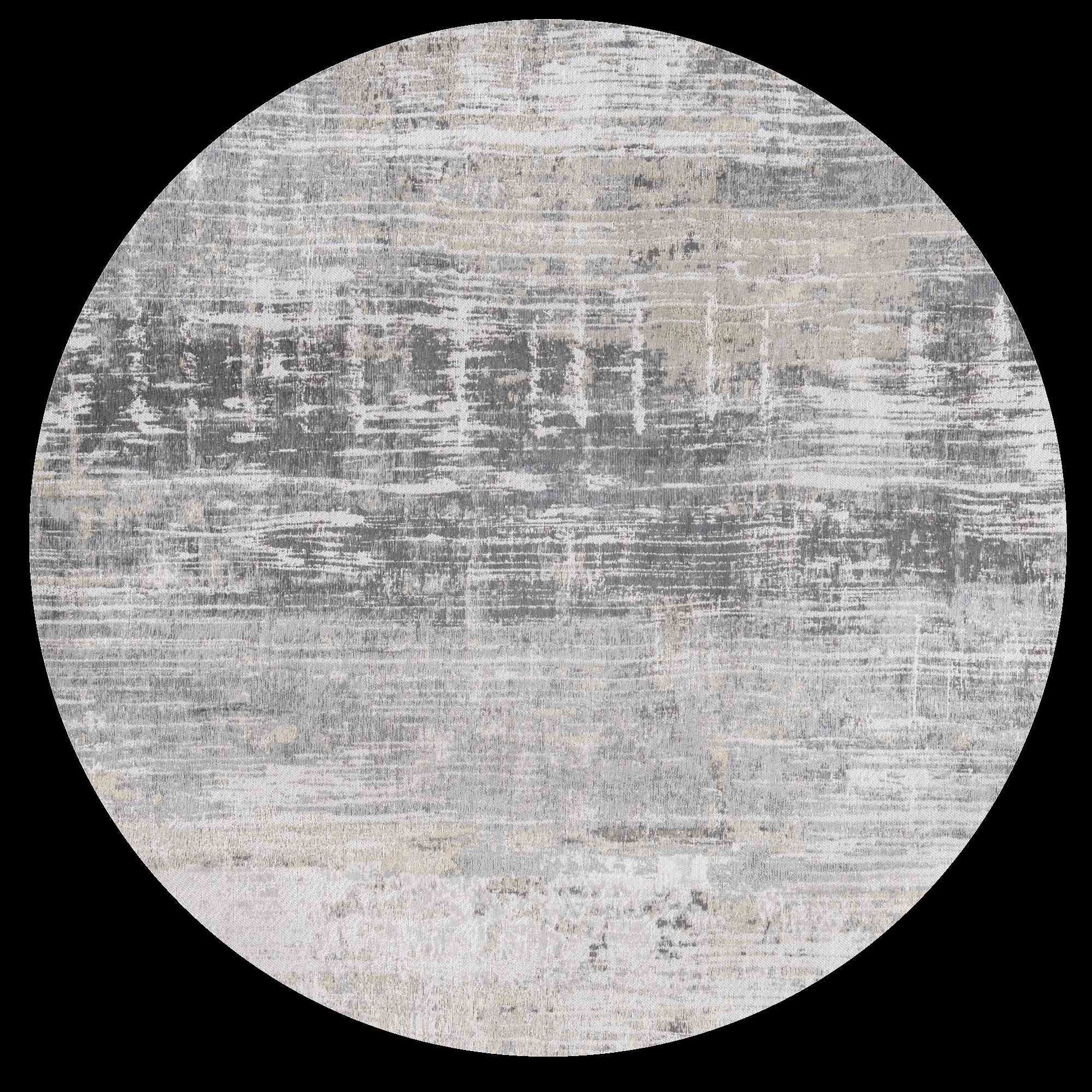 DYWAN OKRĄGŁY STREAKS CONEY GREY 240 x  CM OD CARPETS & MORE
