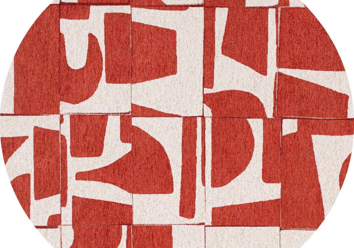 DYWAN OKRĄGŁY PAPERCUT RUST 240 X  CM OD CARPETS & MORE