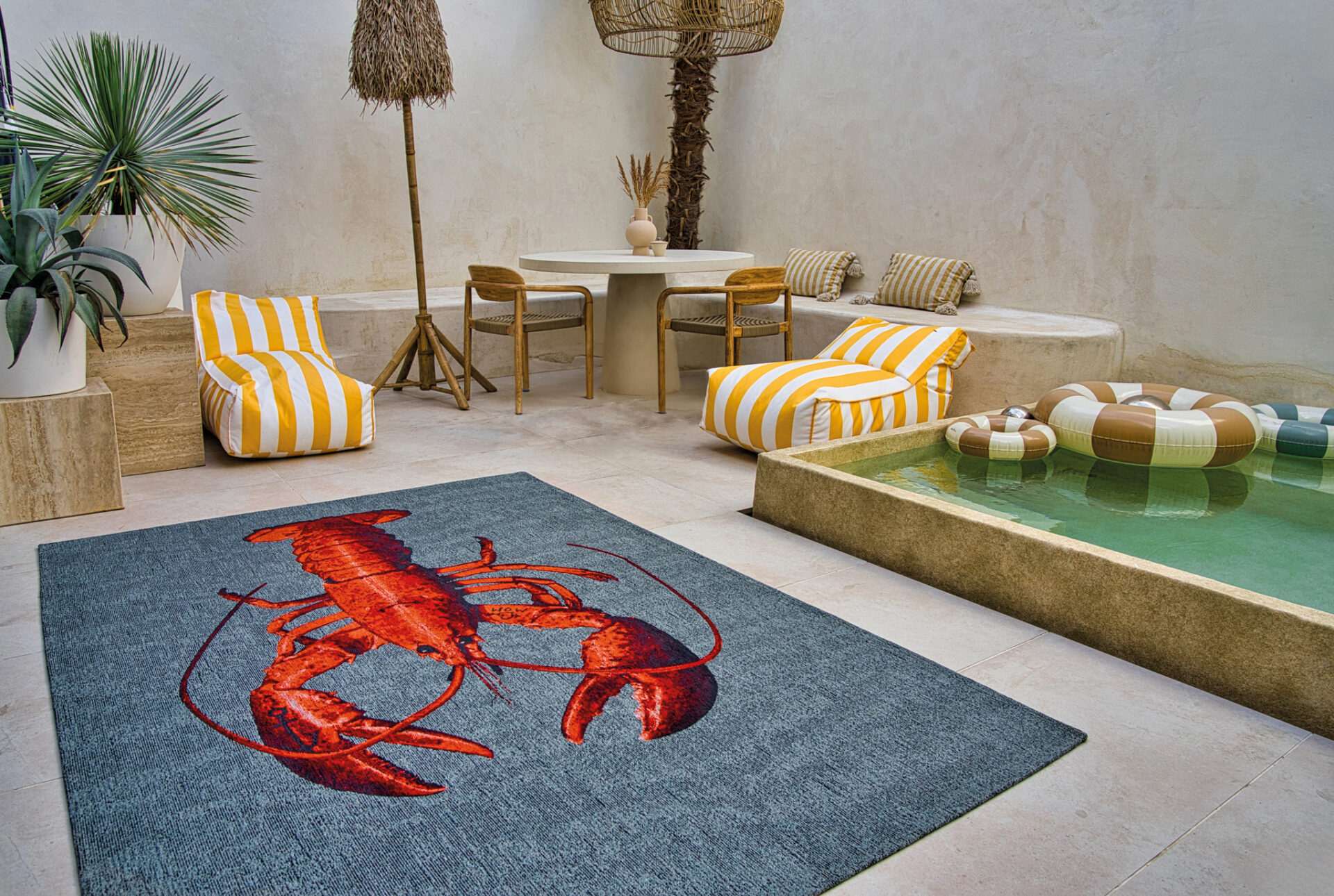 DYWAN PROSTOKĄTNY POP LOBSTER STEAM RED  x  cm od CARPETS & MORE