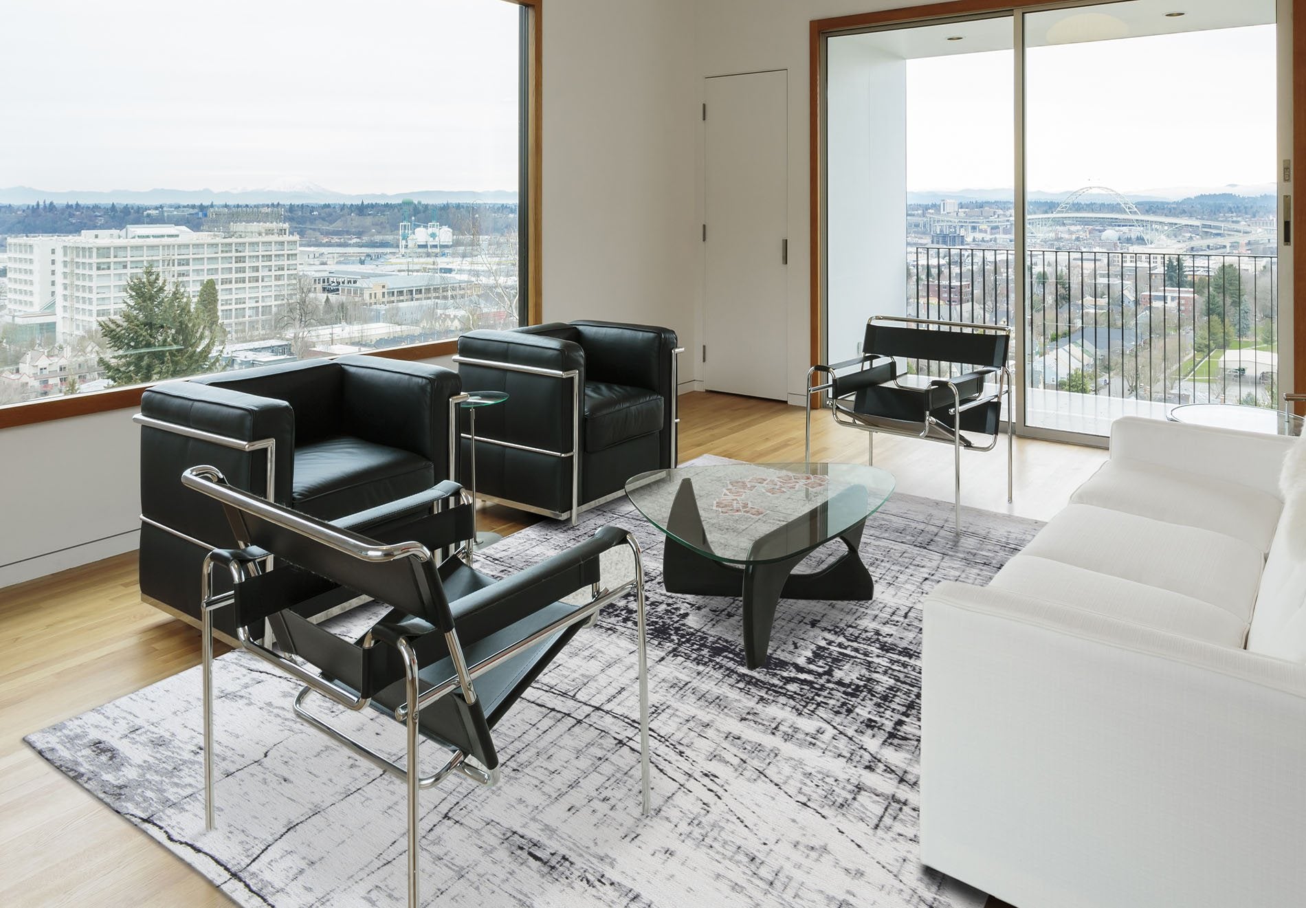DYWAN PROSTOKĄTNY GRIFF METRO BLACK AND WHITE  x  cm od CARPETS & MORE