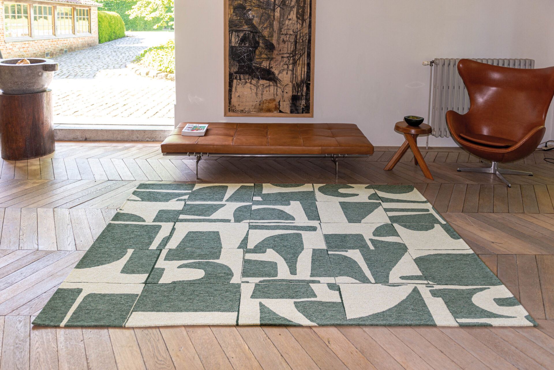 DYWAN PROSTOKĄTNY PAPERCUT SEA SPRAY  x  cm od CARPETS & MORE