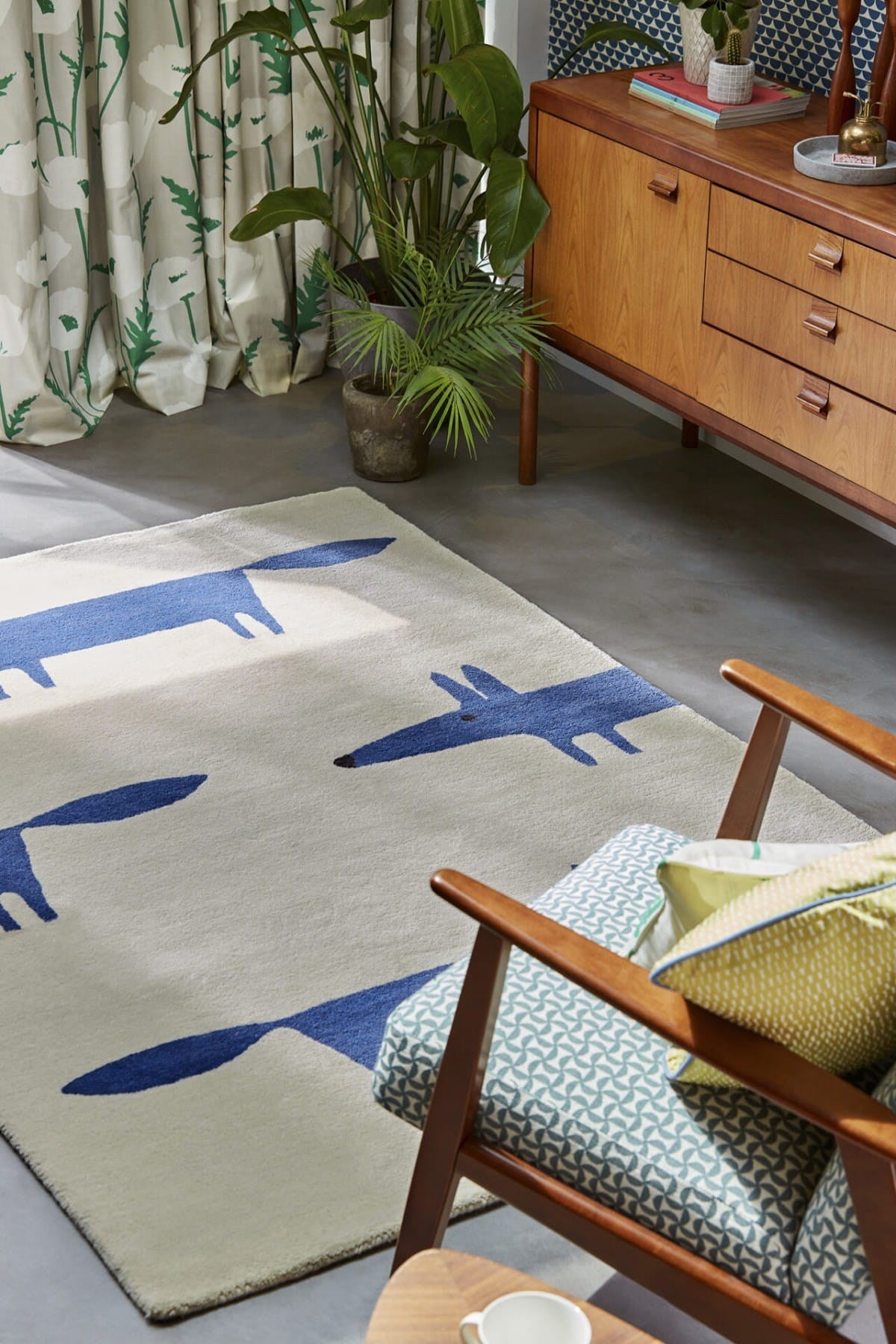DYWAN PROSTOKĄTNY MR FOX PEBBLE DENIM  x  cm od CARPETS & MORE