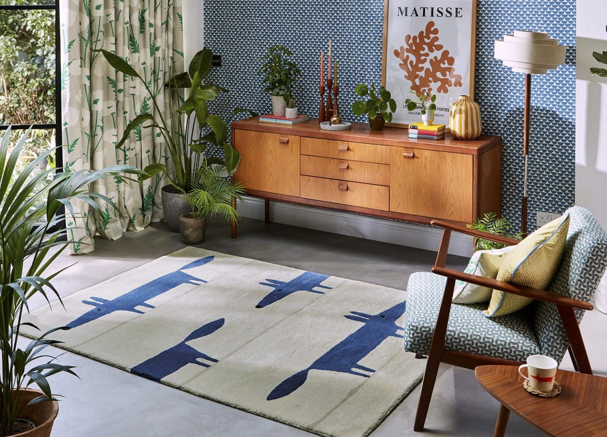 DYWAN PROSTOKĄTNY MR FOX PEBBLE DENIM  x  cm od CARPETS & MORE