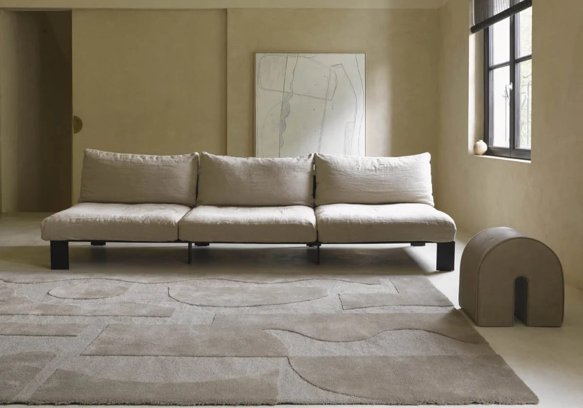 DYWAN PROSTOKĄTNY MURAL CEMENT 240 X  CM OD CARPETS & MORE