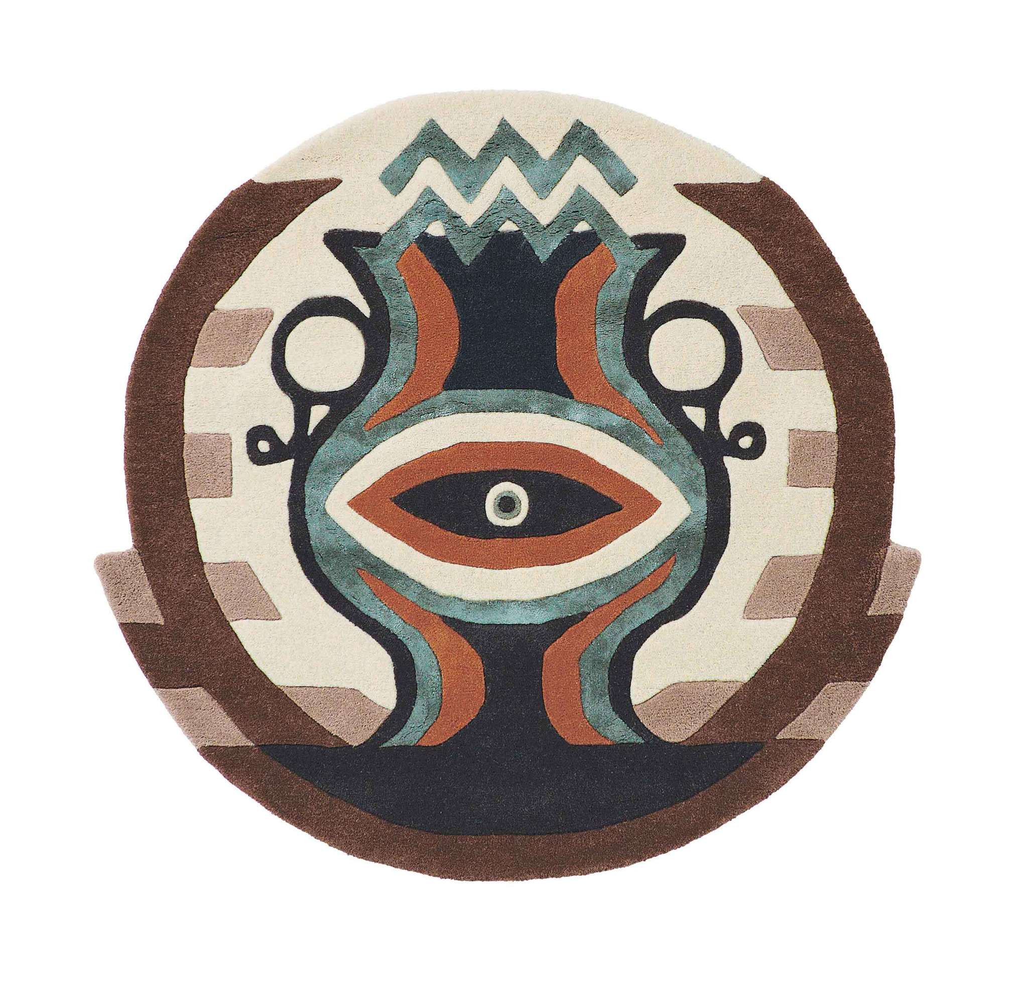 DYWAN OKRĄGŁY ZNAK ZODIAKU WODNIK 200 x 200 cm od CARPETS & MORE